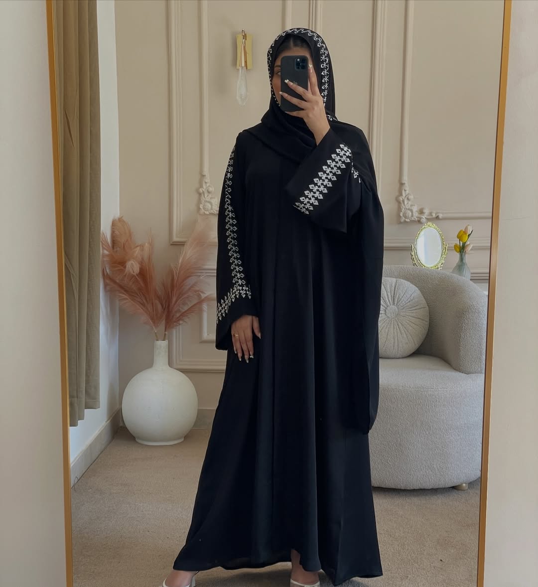 EmberEdge abaya with stoller