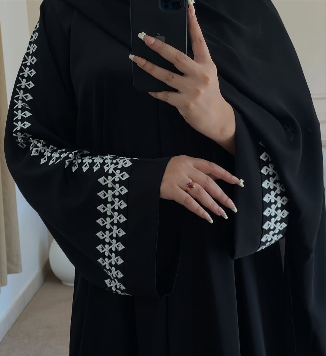 EmberEdge abaya with stoller