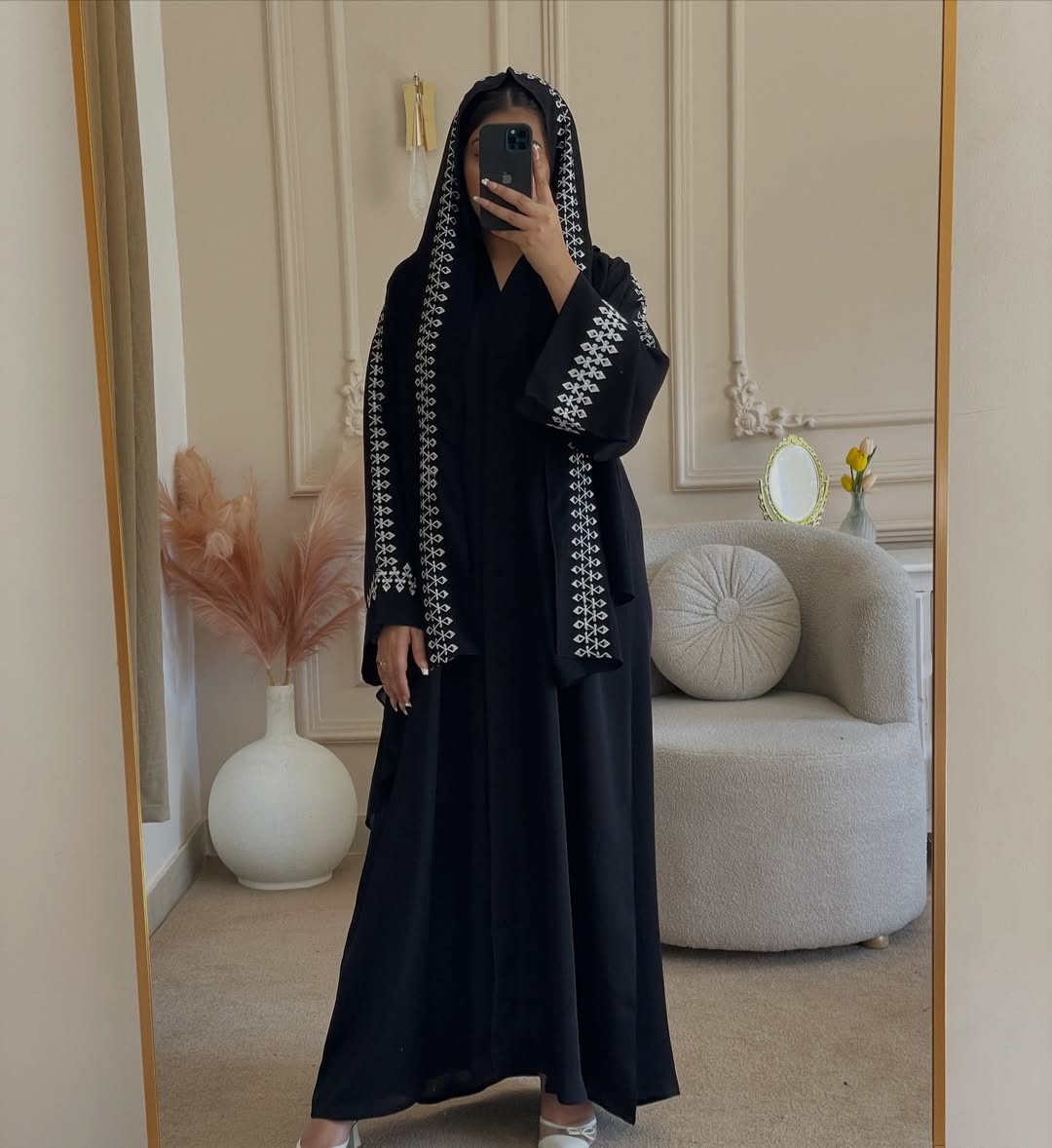 EmberEdge abaya with stoller