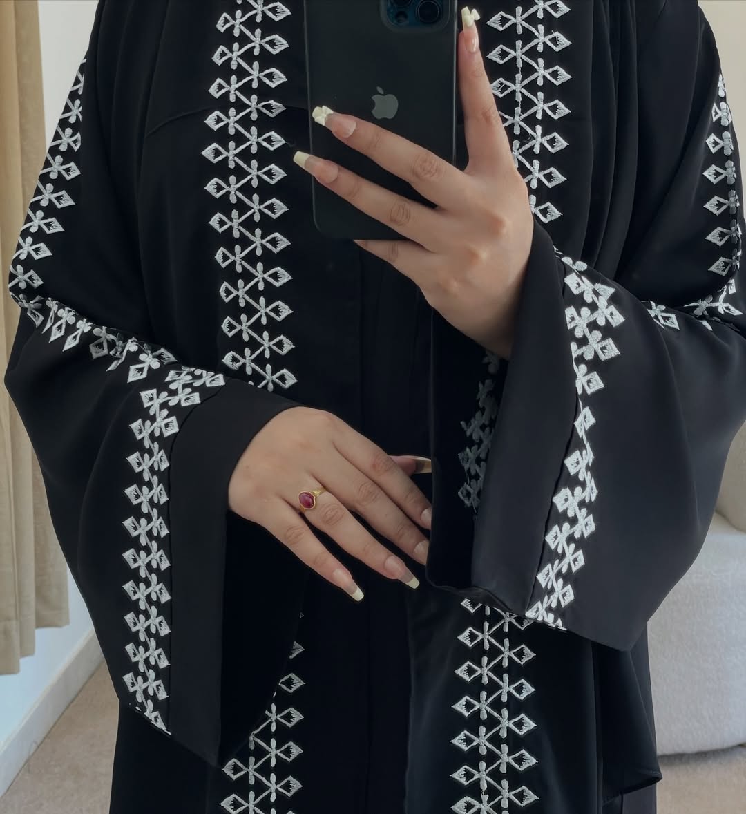 EmberEdge abaya with stoller