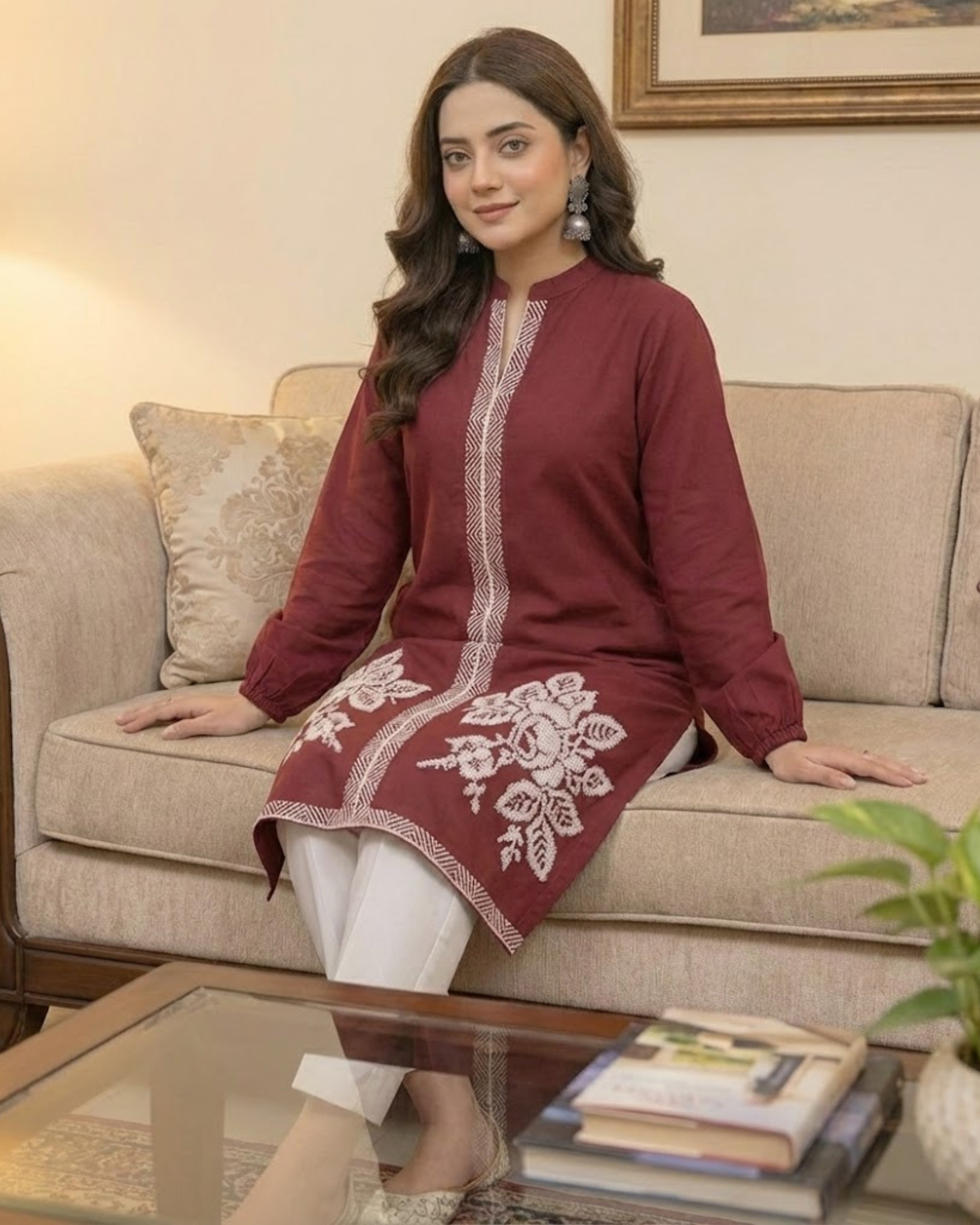 Zarqash – Cotton Embroidered 2PCS