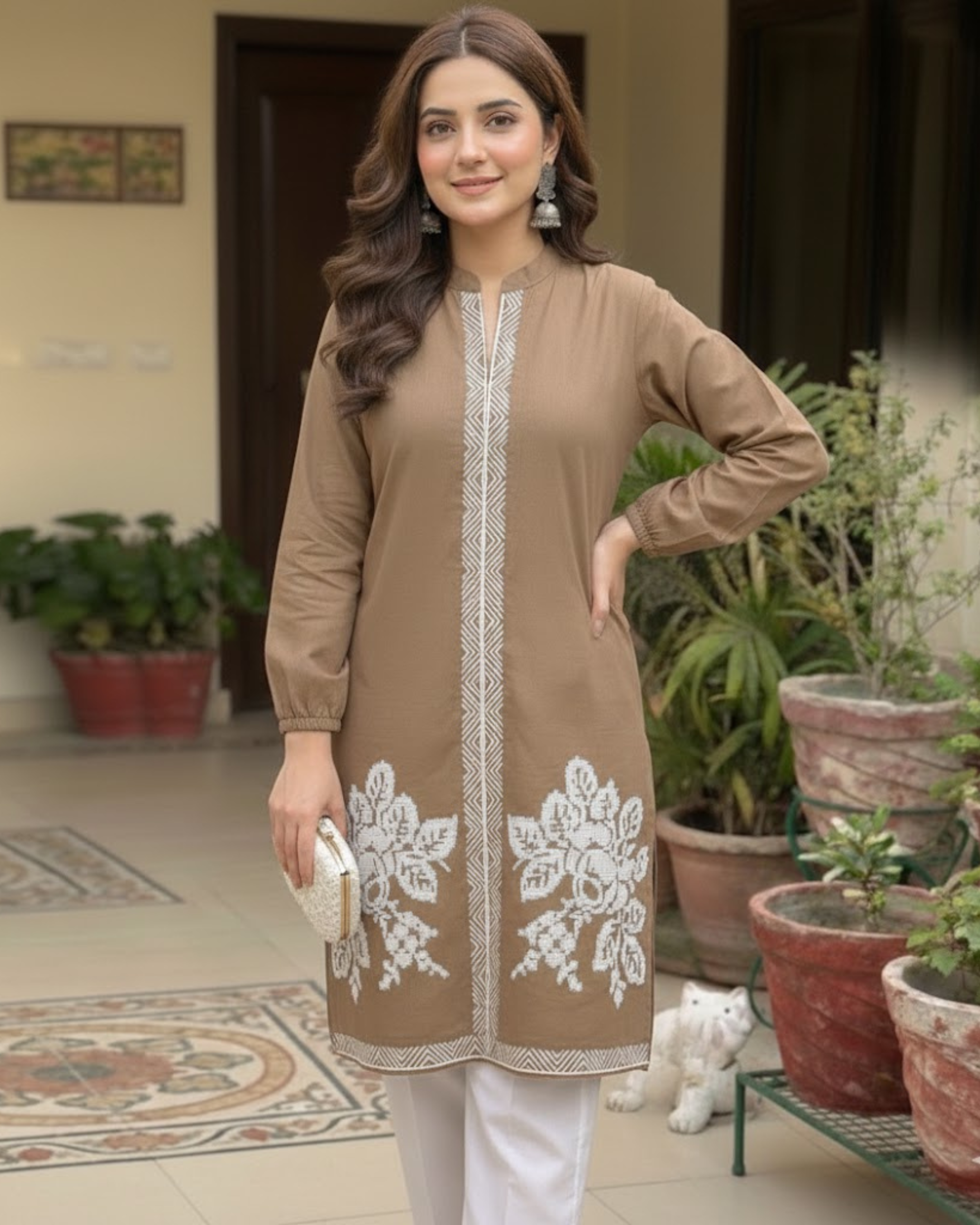 Zarqash – Cotton Embroidered 2PCS