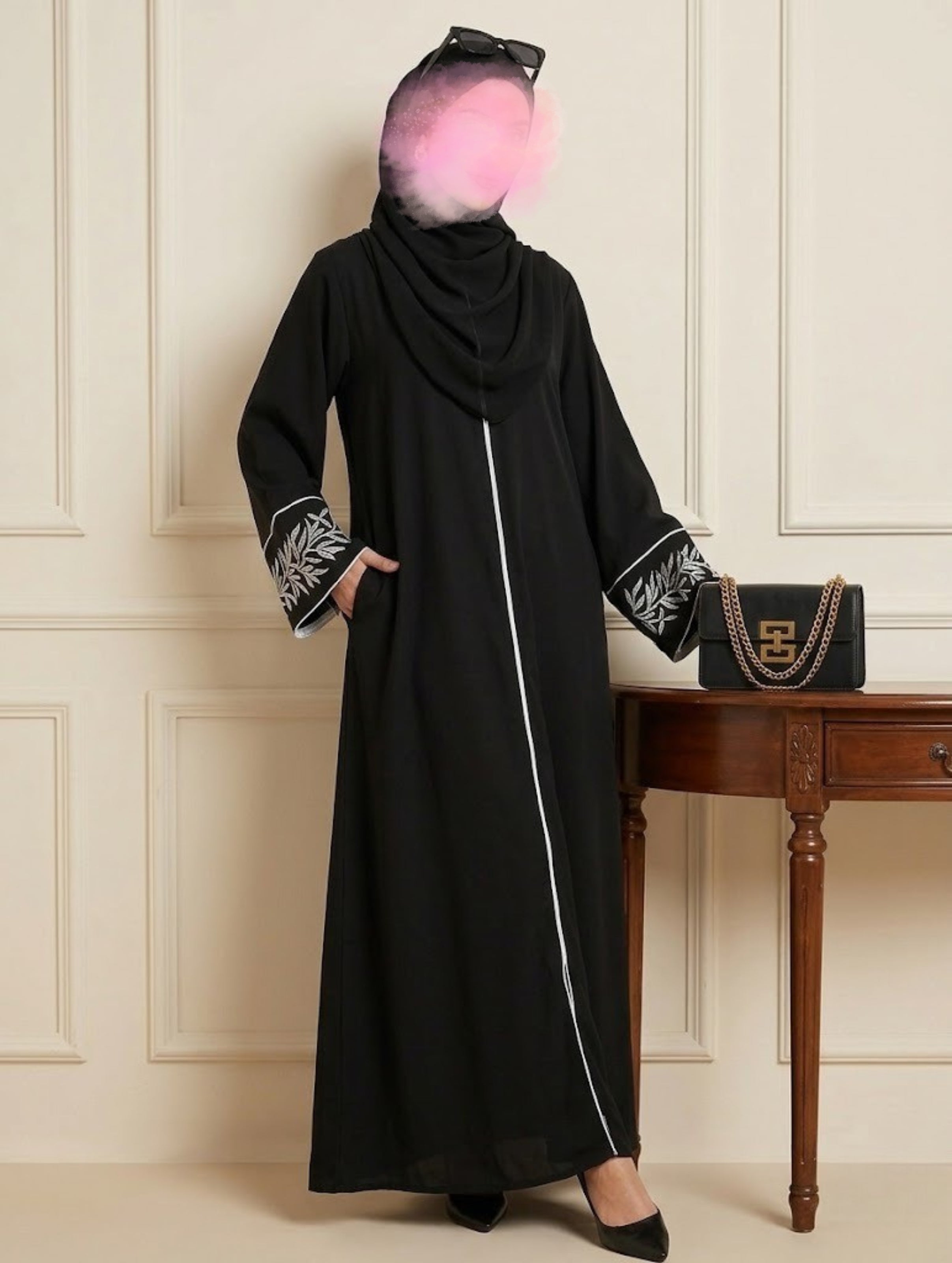 White Willow Abaya with stoller
