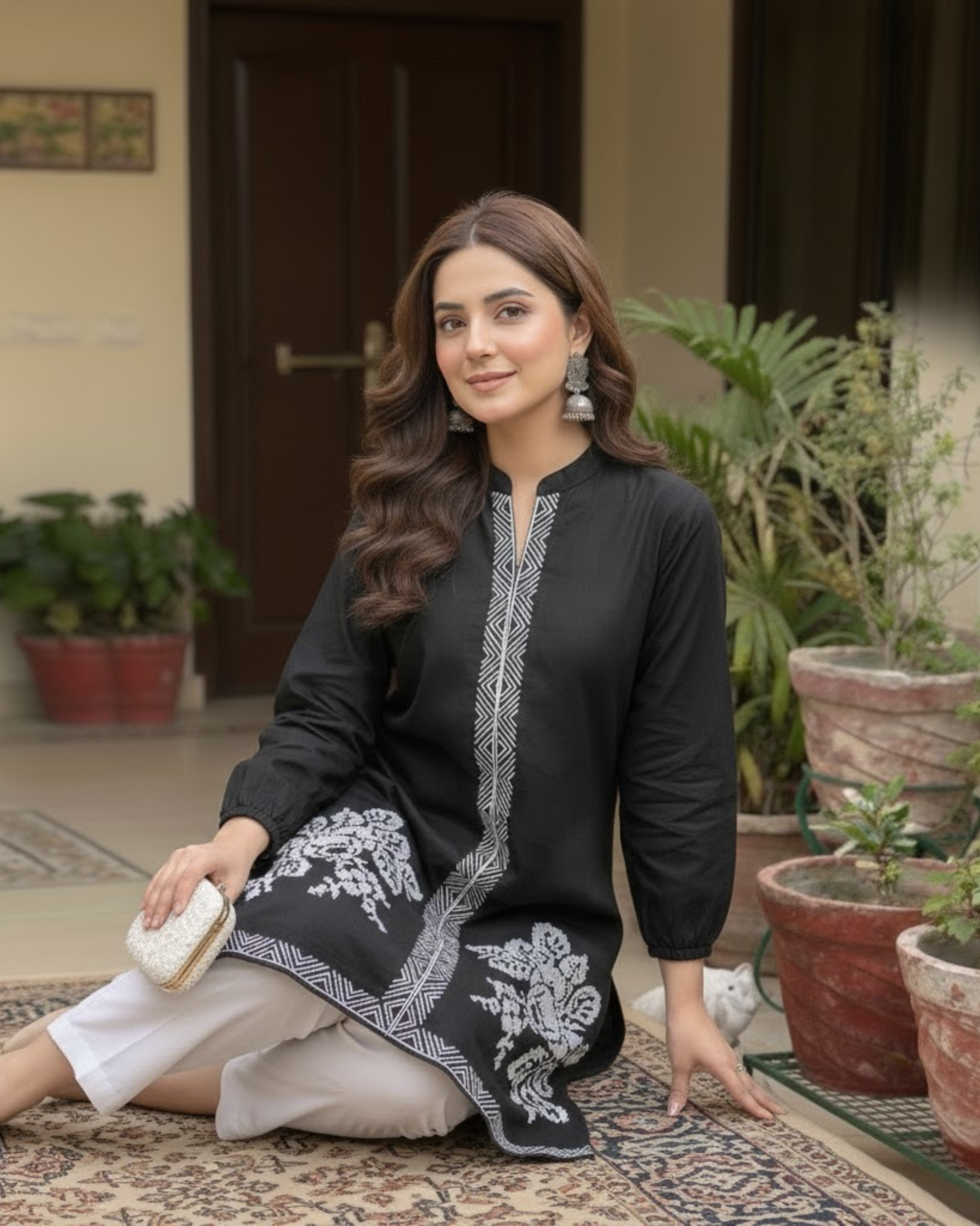 Zarqash – Cotton Embroidered 2PCS