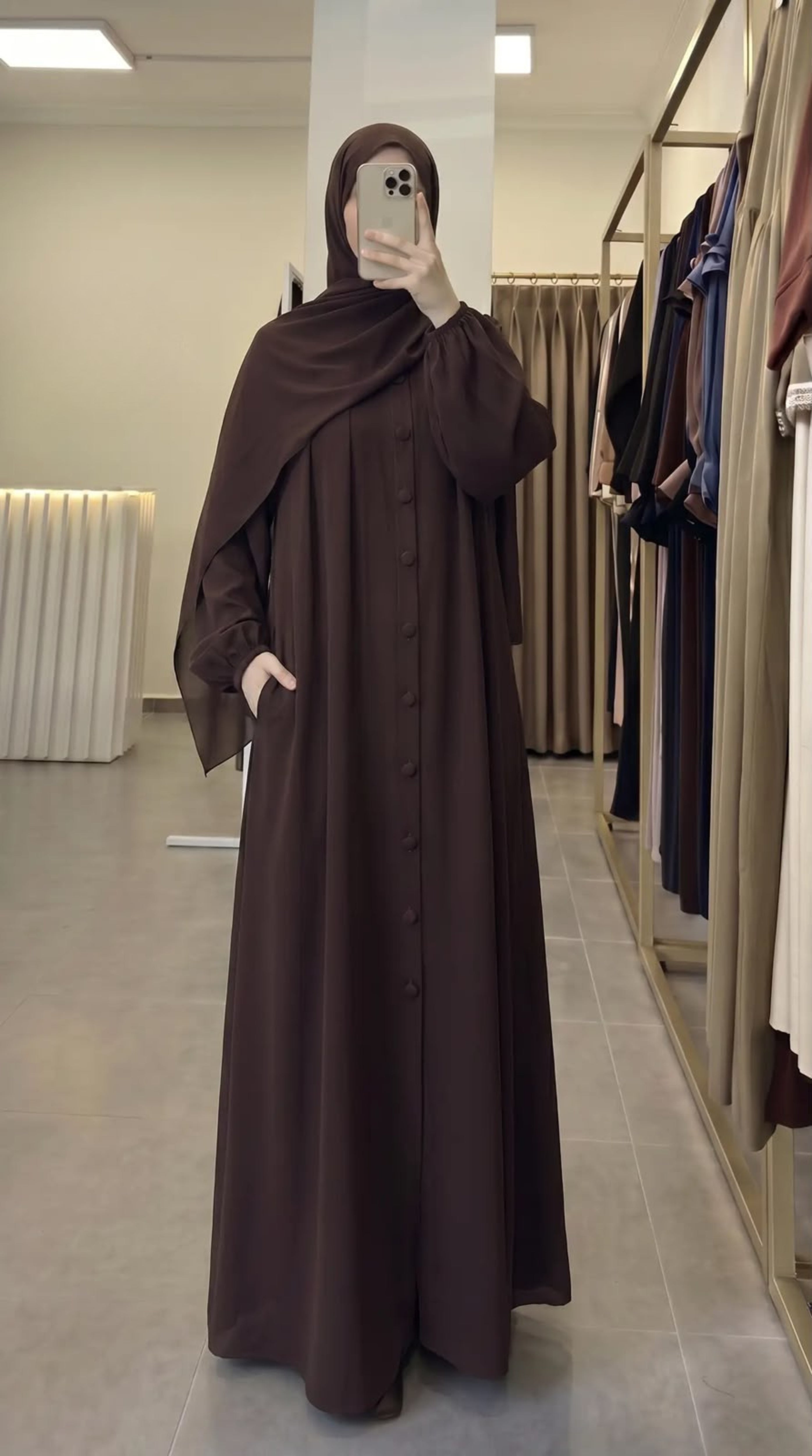 Wardah Essence Abaya With Stoller
