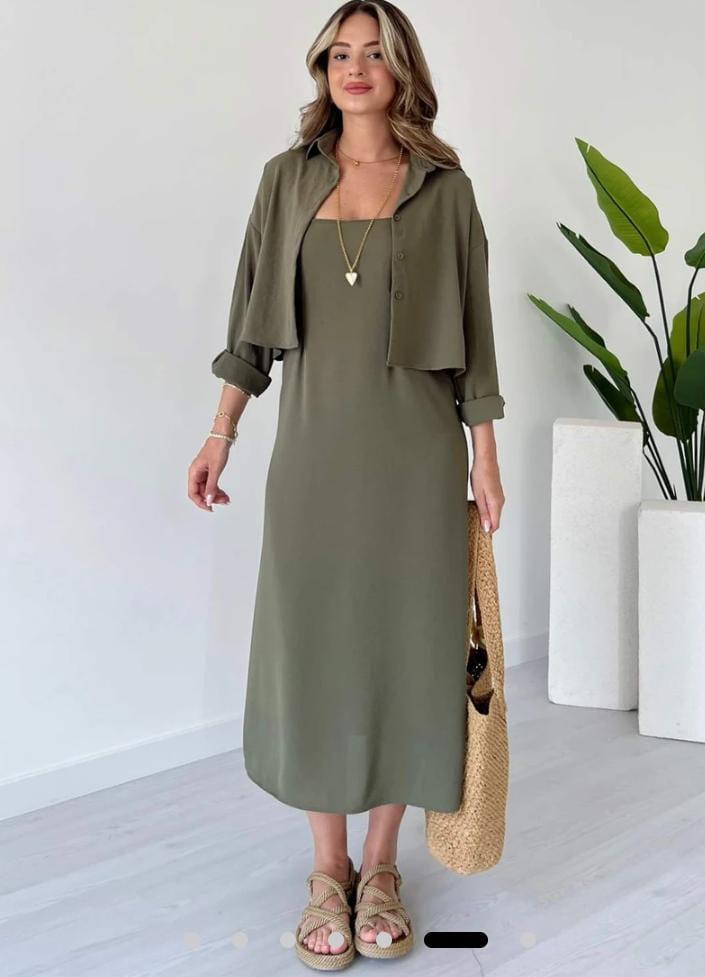 Badam Long Coati 2pc Set