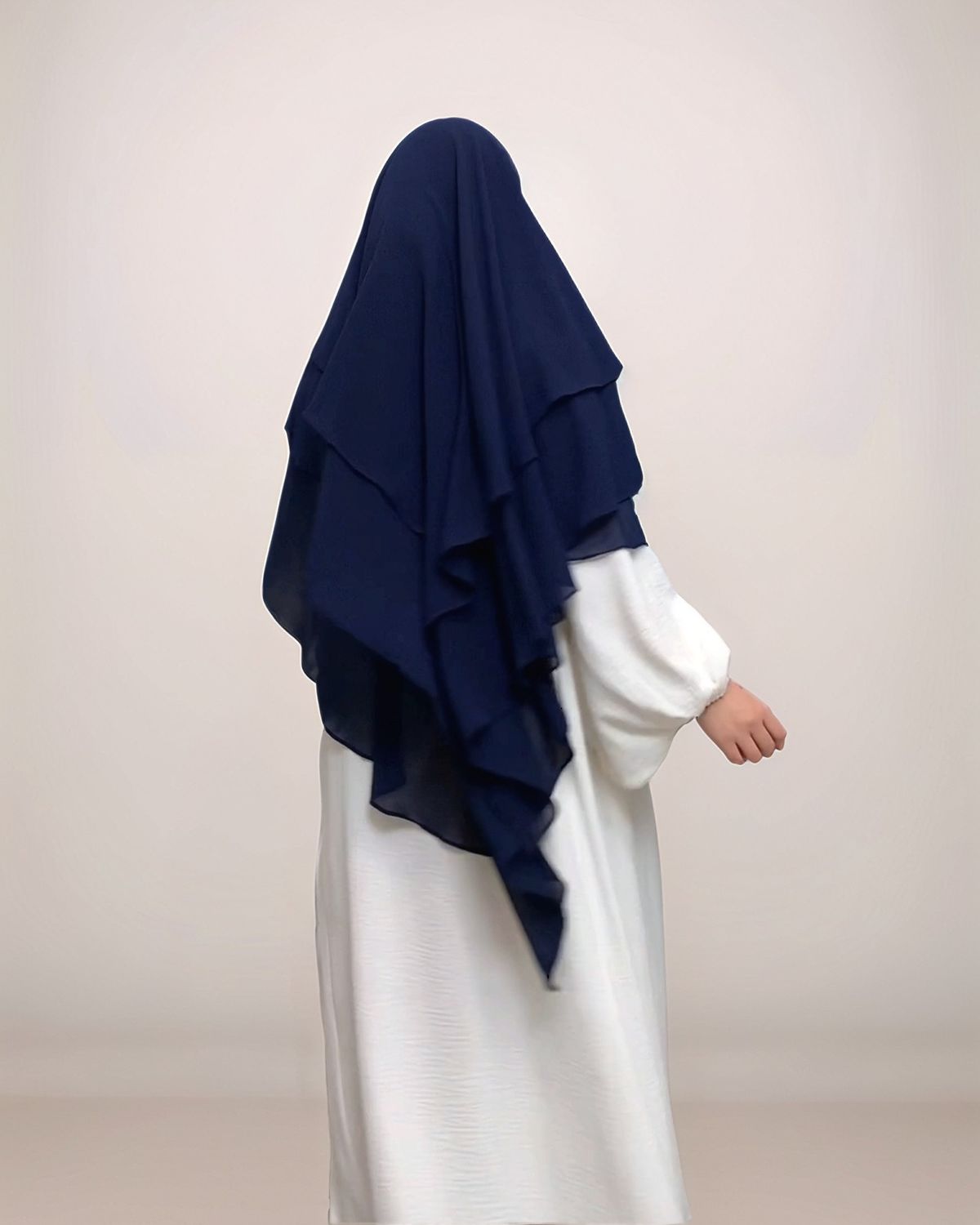 Elegance Tiered Chiffon Khimar