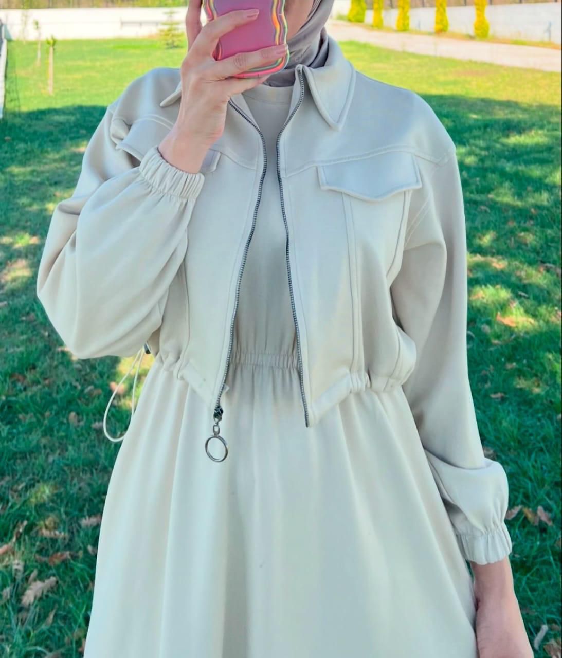 Winter Fleece Zipper Coati Maxi