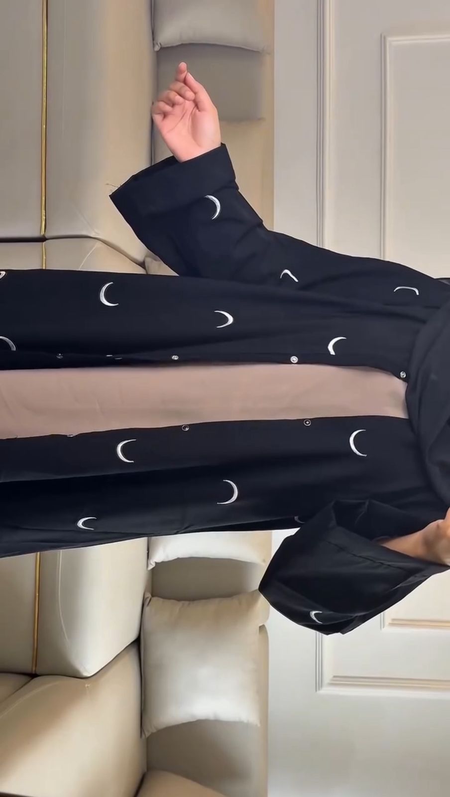 Moon Abaya – Double Layer Luxe
