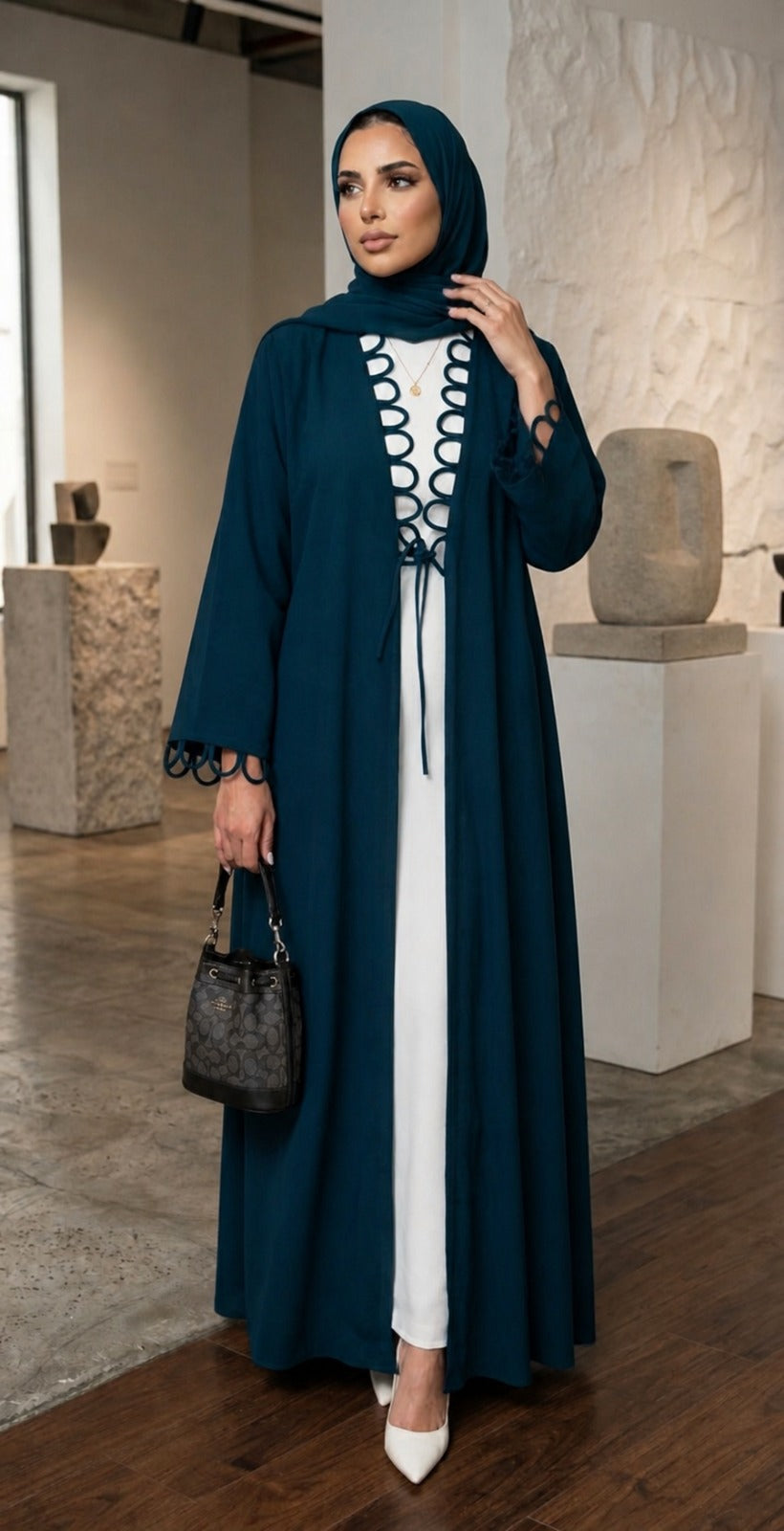 Turquoise Luxe Abaya