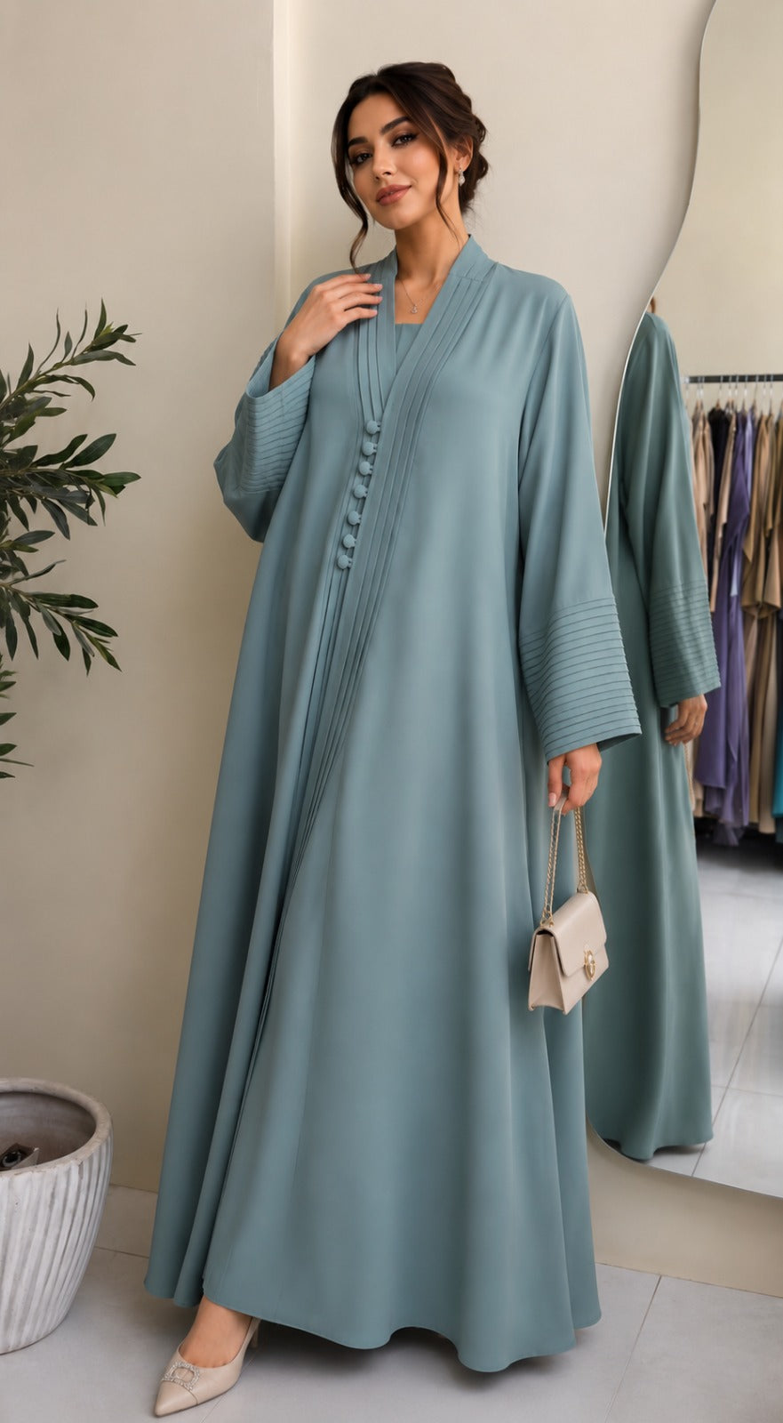 Ocean Mist Abaya