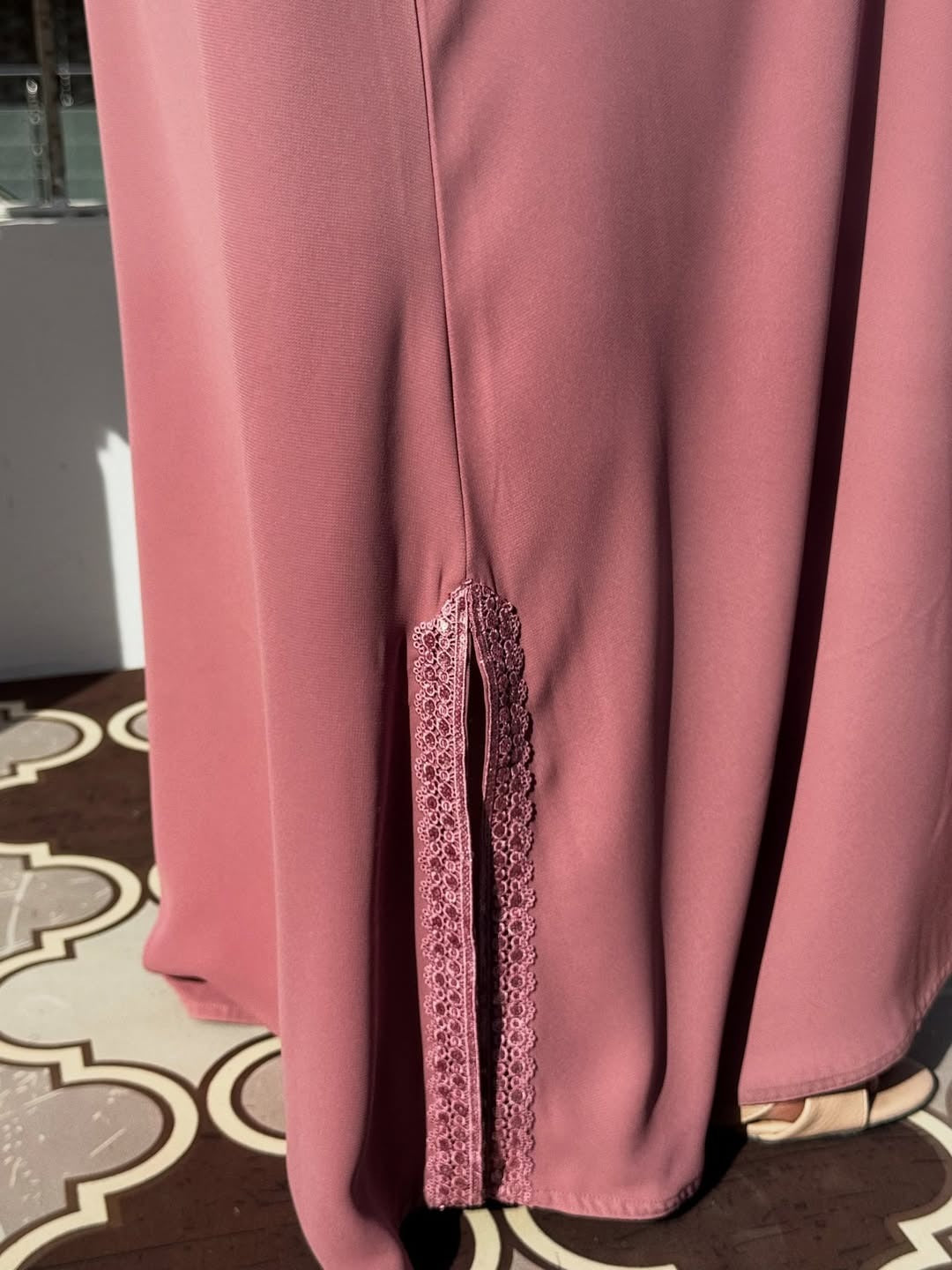 Blush Serenity Abaya With Stoller