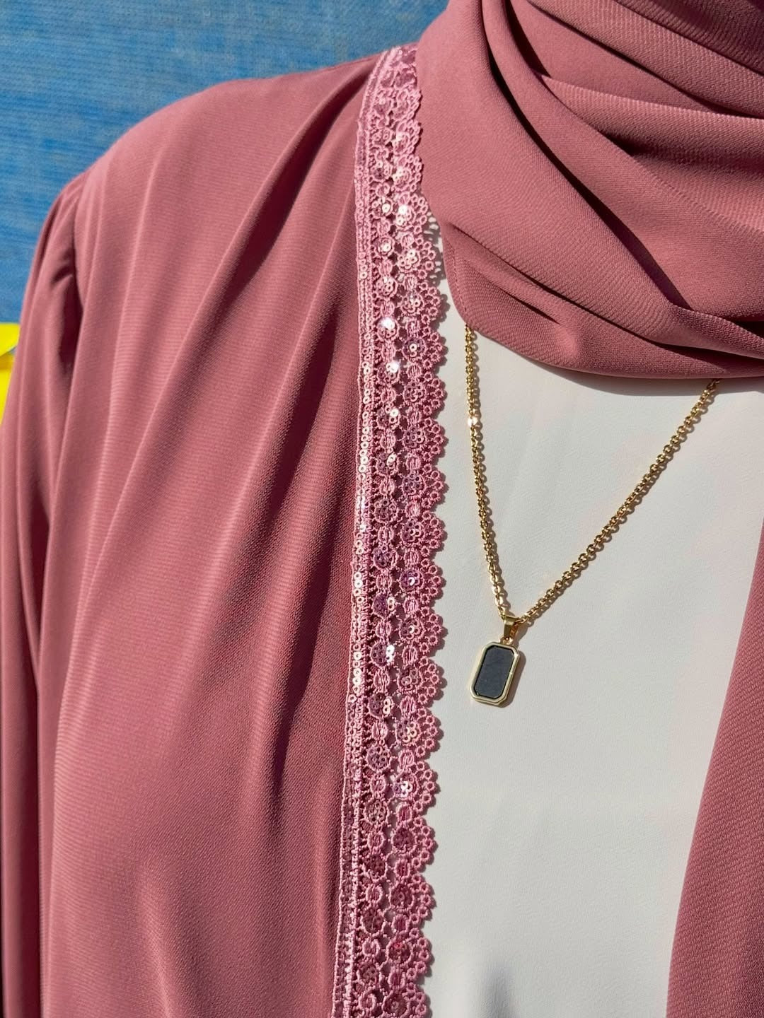 Blush Serenity Abaya With Stoller