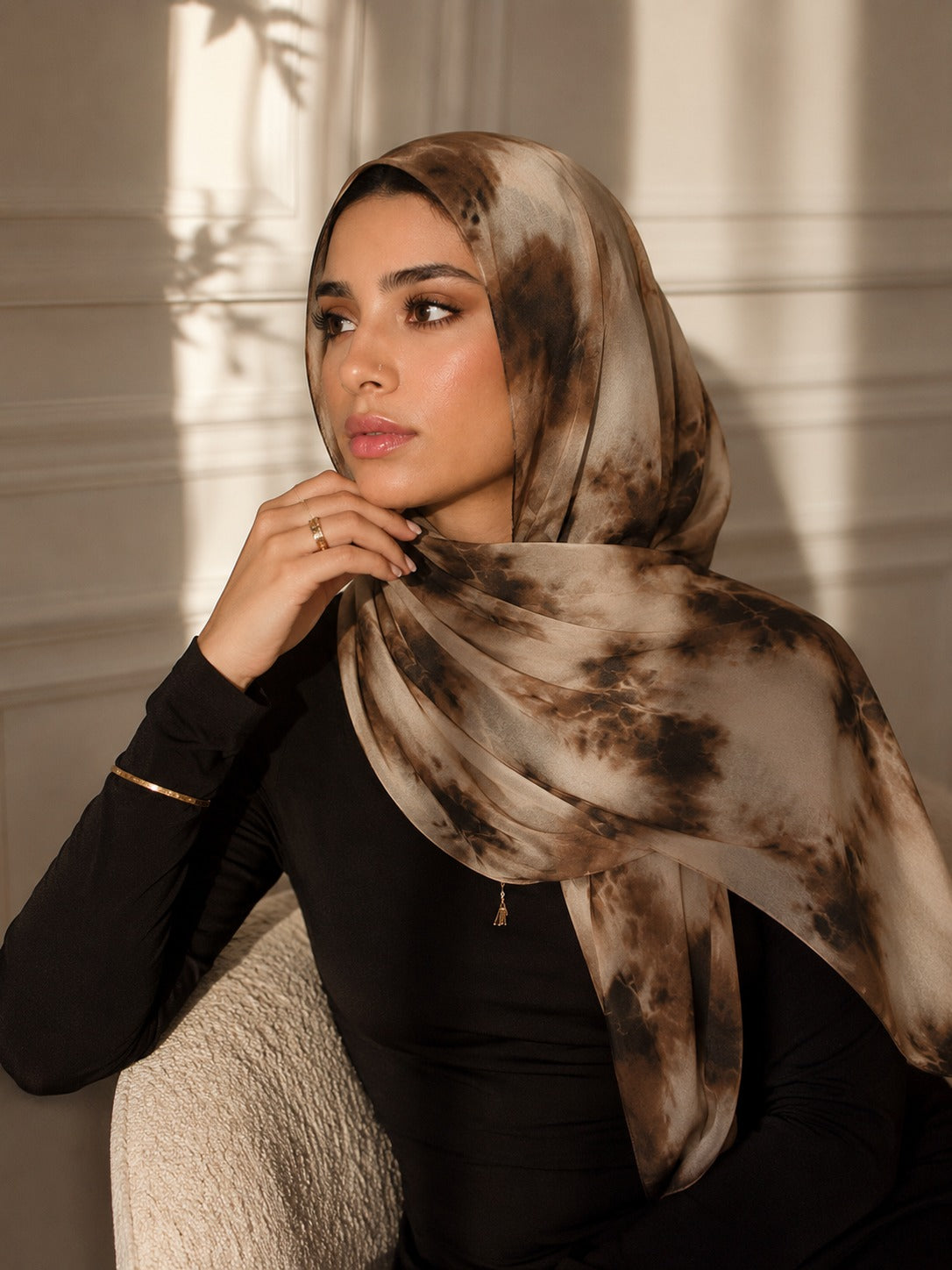 Desert Smoke Georgette Hijab
