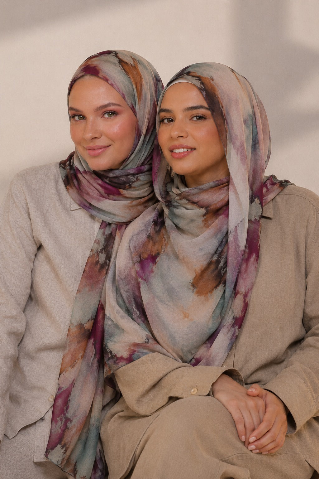 Mulberry Mist Georgette Hijab