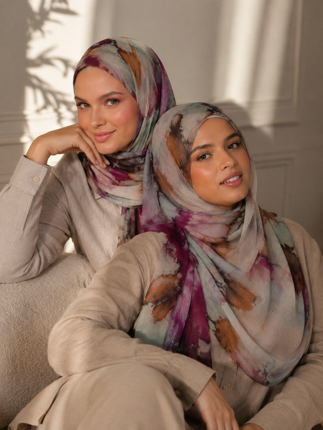 Mulberry Mist Georgette Hijab