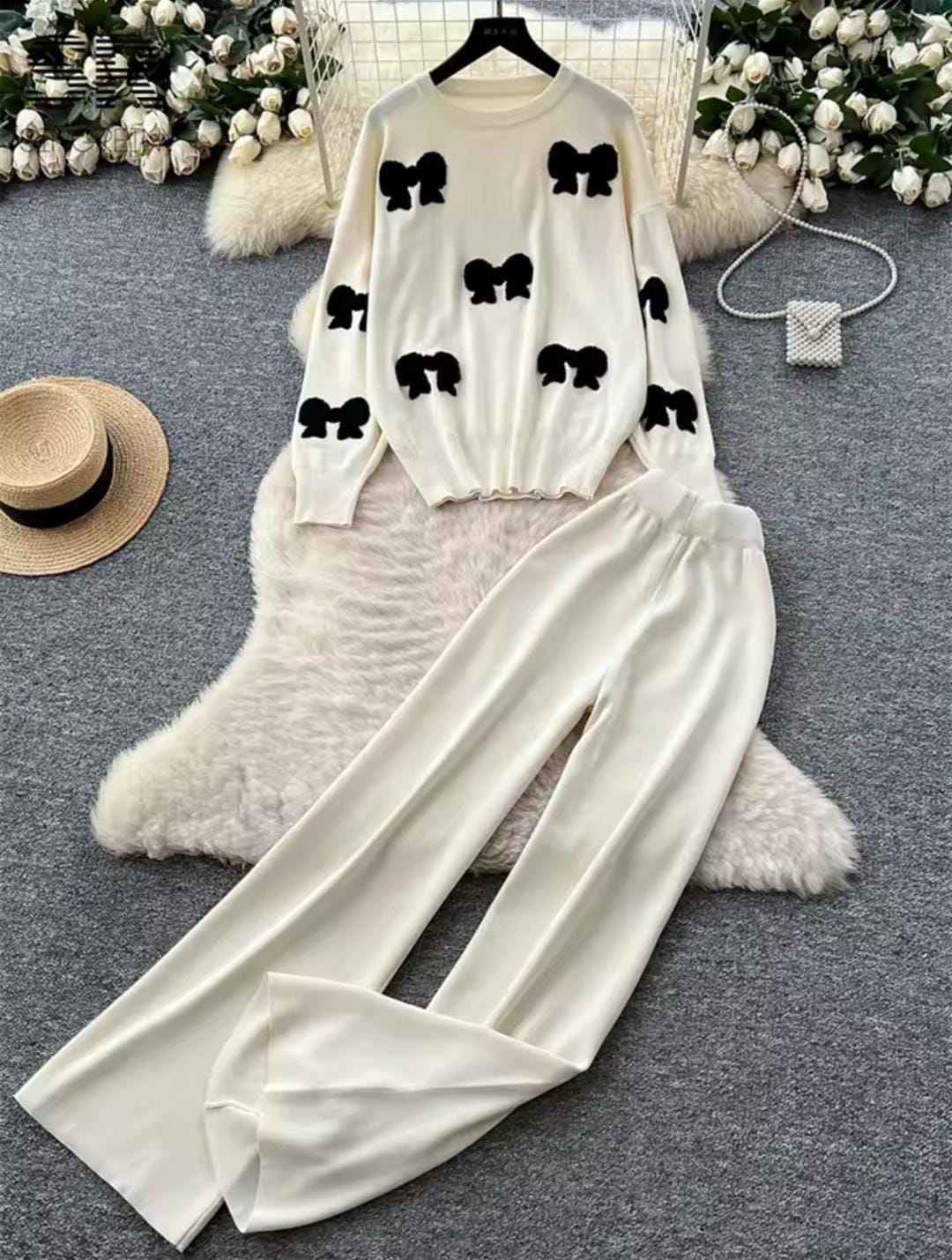 Ribbon Embroidered Cordset