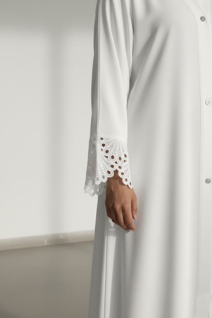 Ayra White Grace Abaya