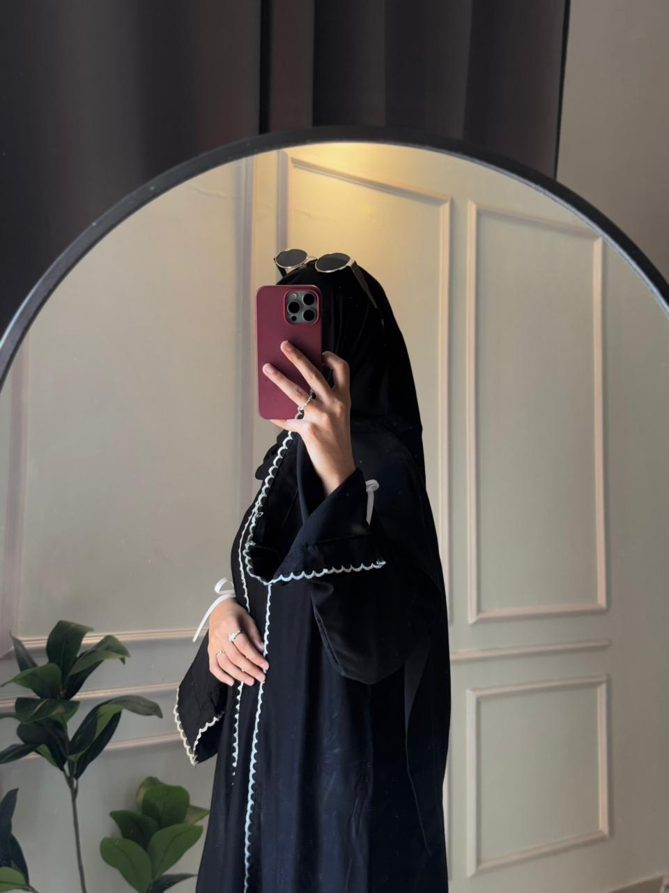 The Luna Ribbon Abaya With Stoller