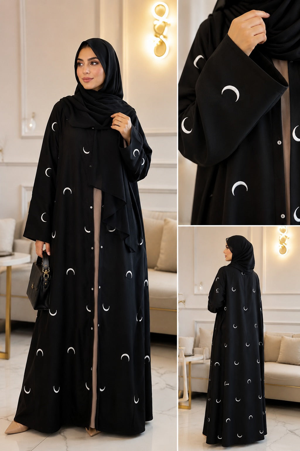 Moon Abaya – Double Layer Luxe with stoller