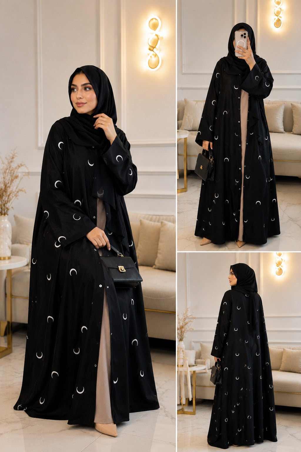 Moon Abaya – Double Layer Luxe with stoller