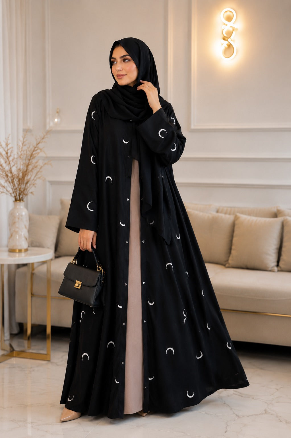Moon Abaya – Double Layer Luxe with stoller