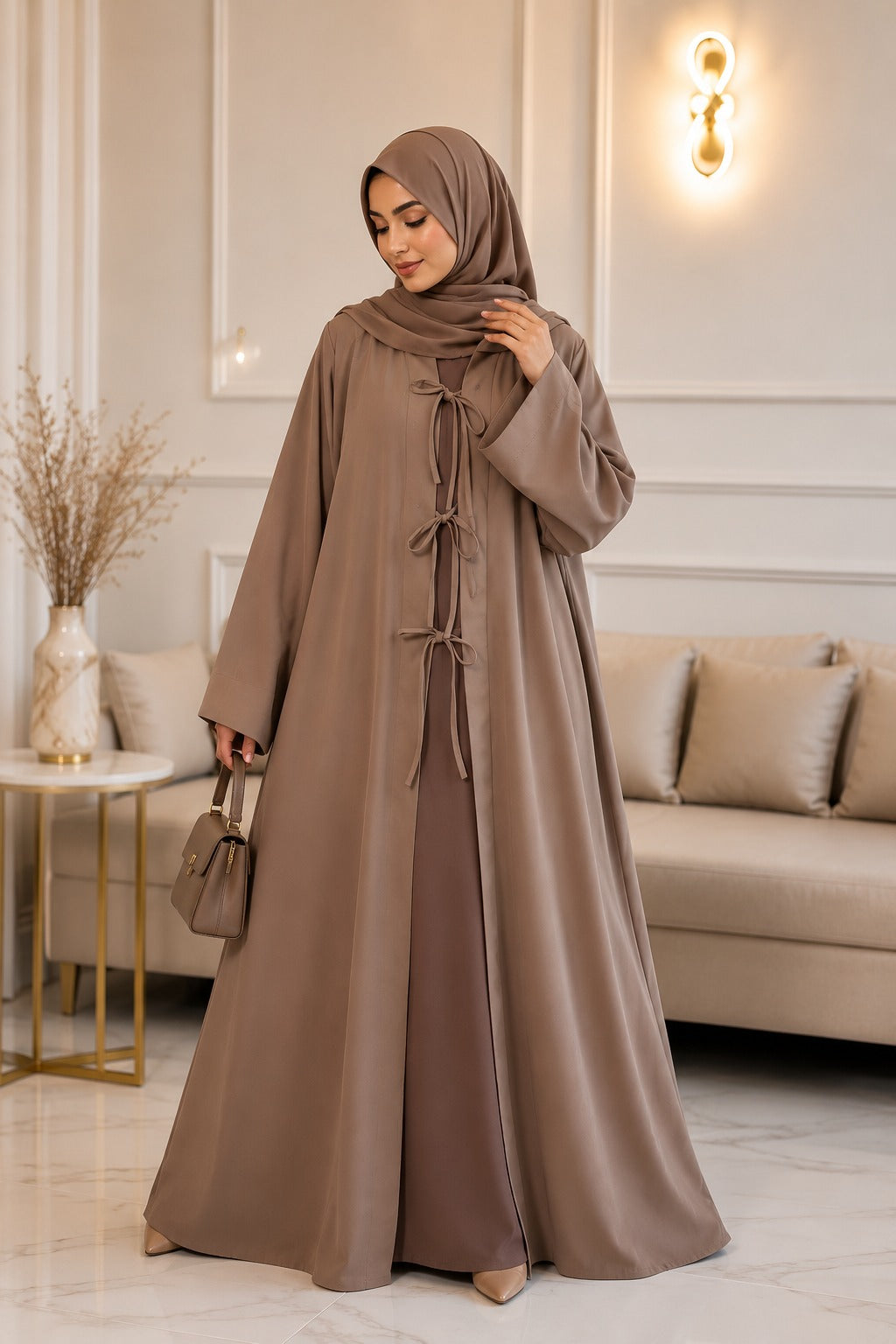 Dusky Elegance Abaya With Stoller
