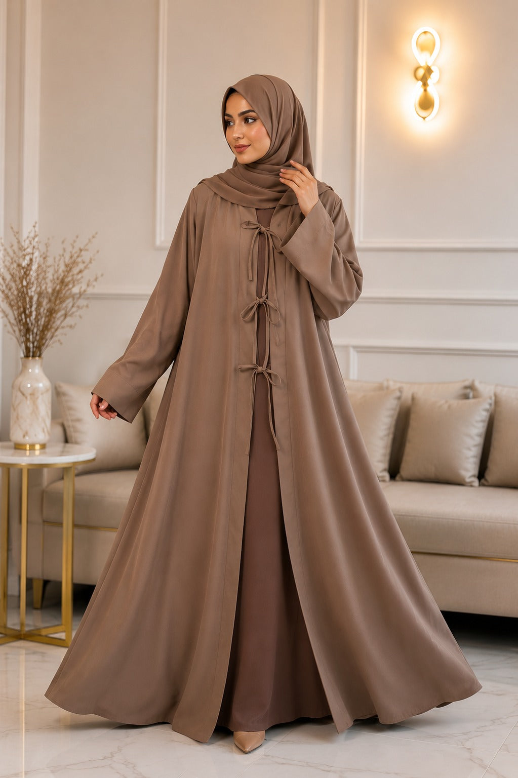 Dusky Elegance Abaya With Stoller