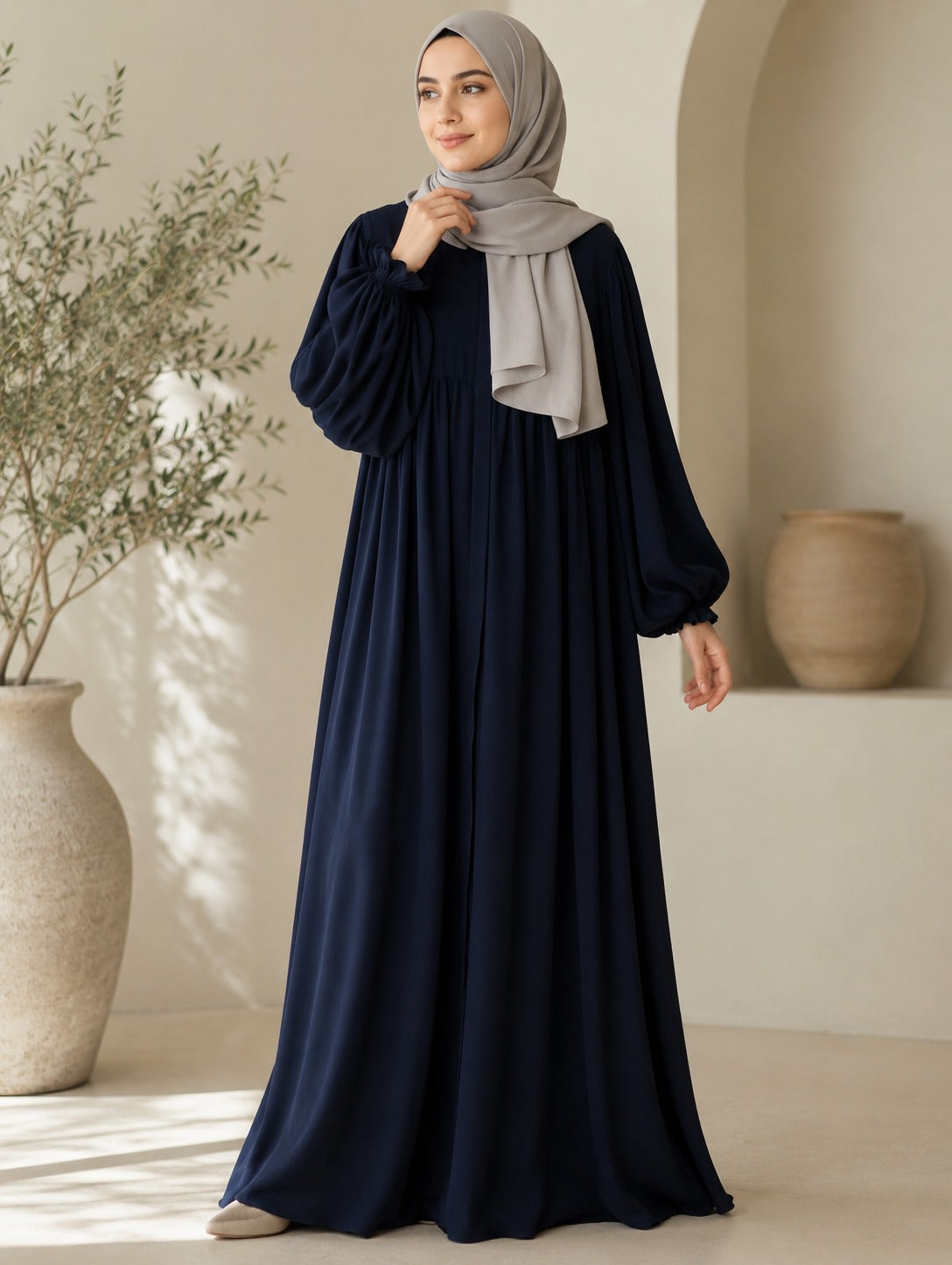 Sapphire Abaya With Stoller