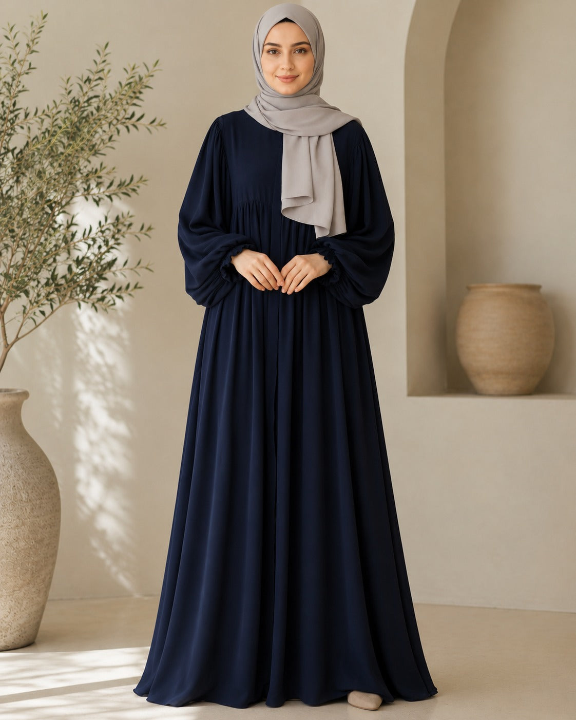 Sapphire Abaya With Stoller