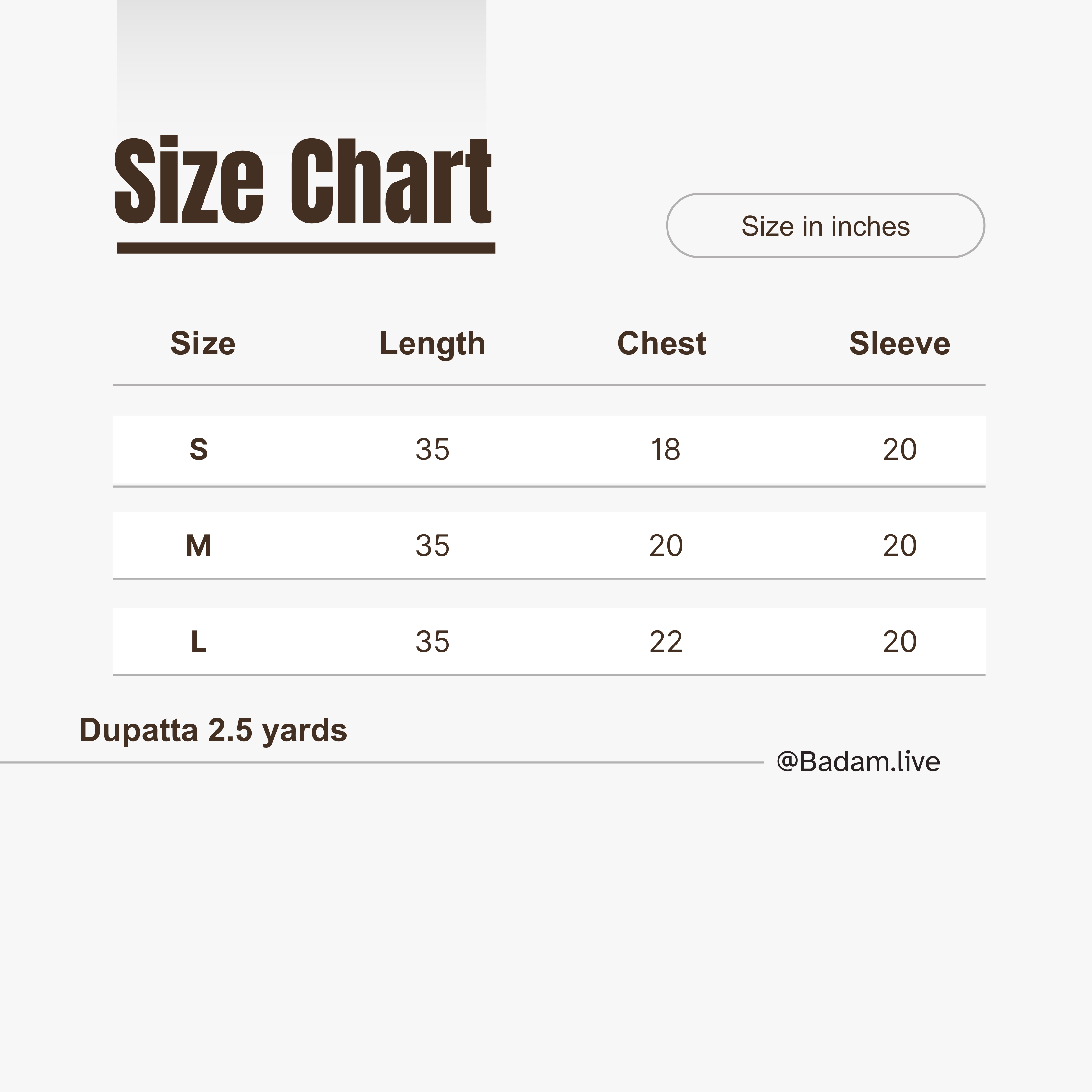 Size Guide