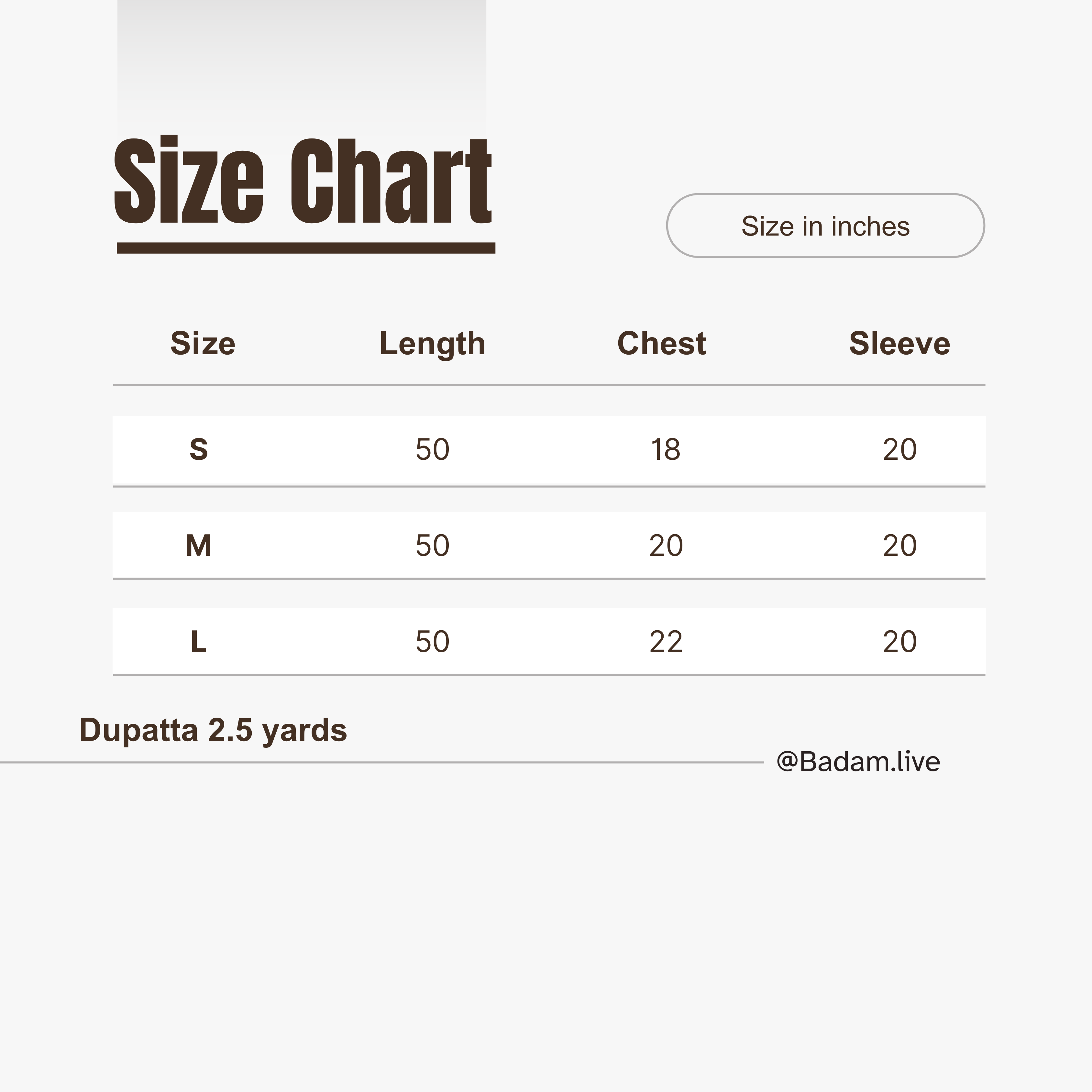 Size Guide