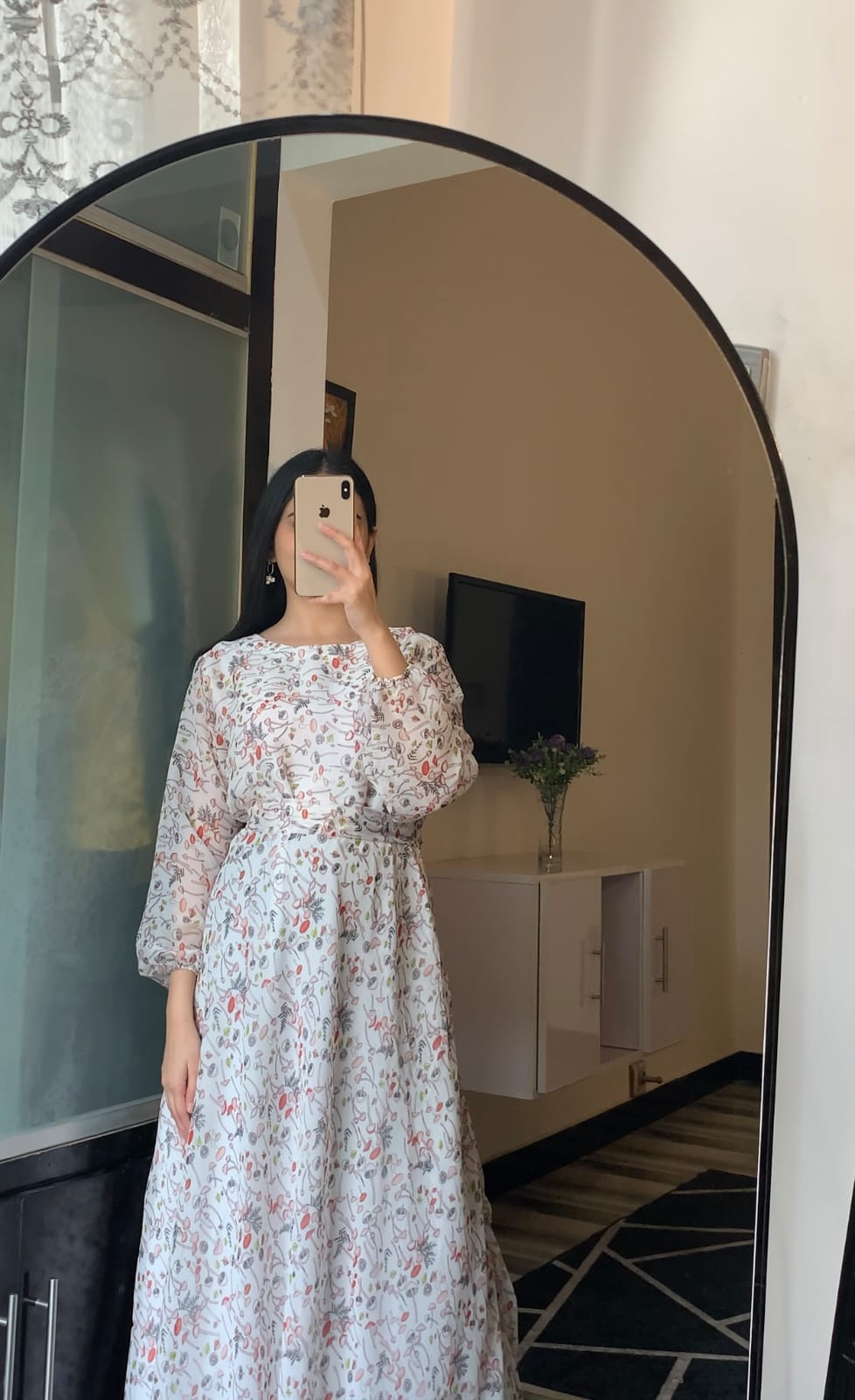 White Dream Floral Maxi