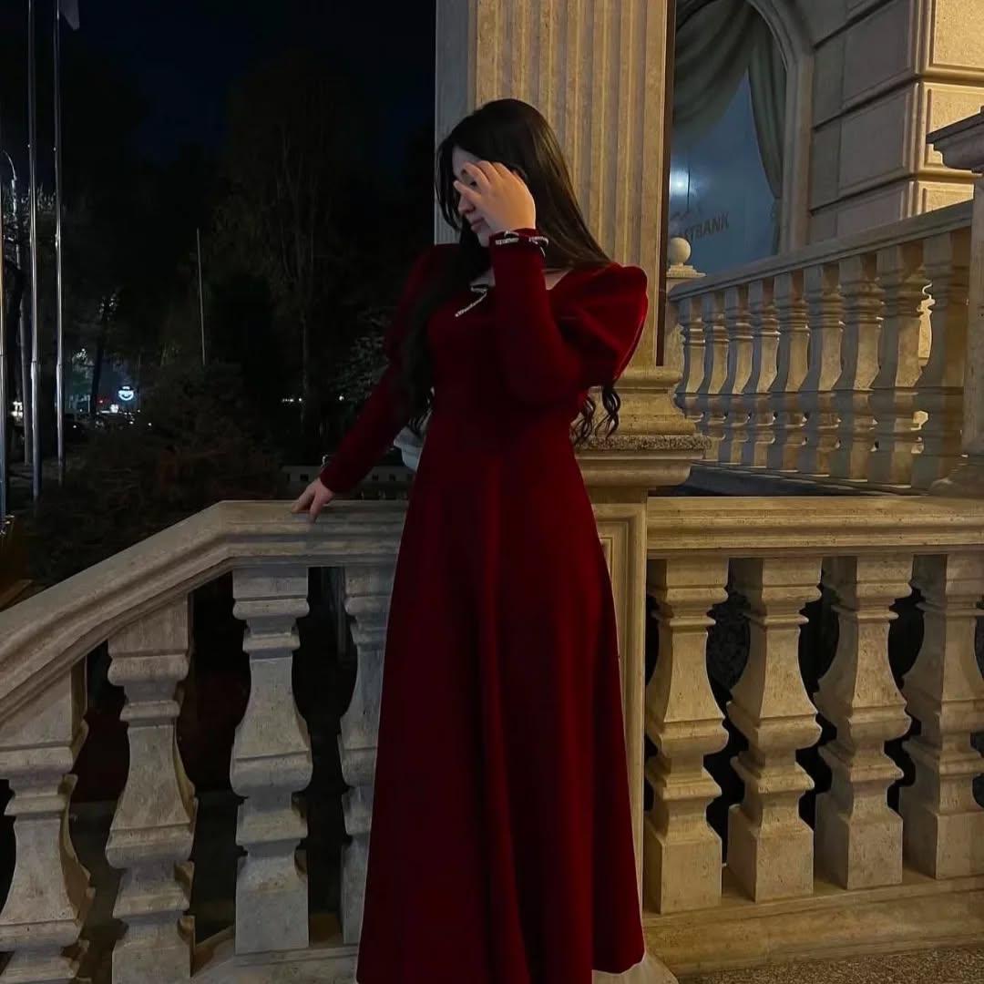 FAIRYTALE VELVET PUFFY MAXI