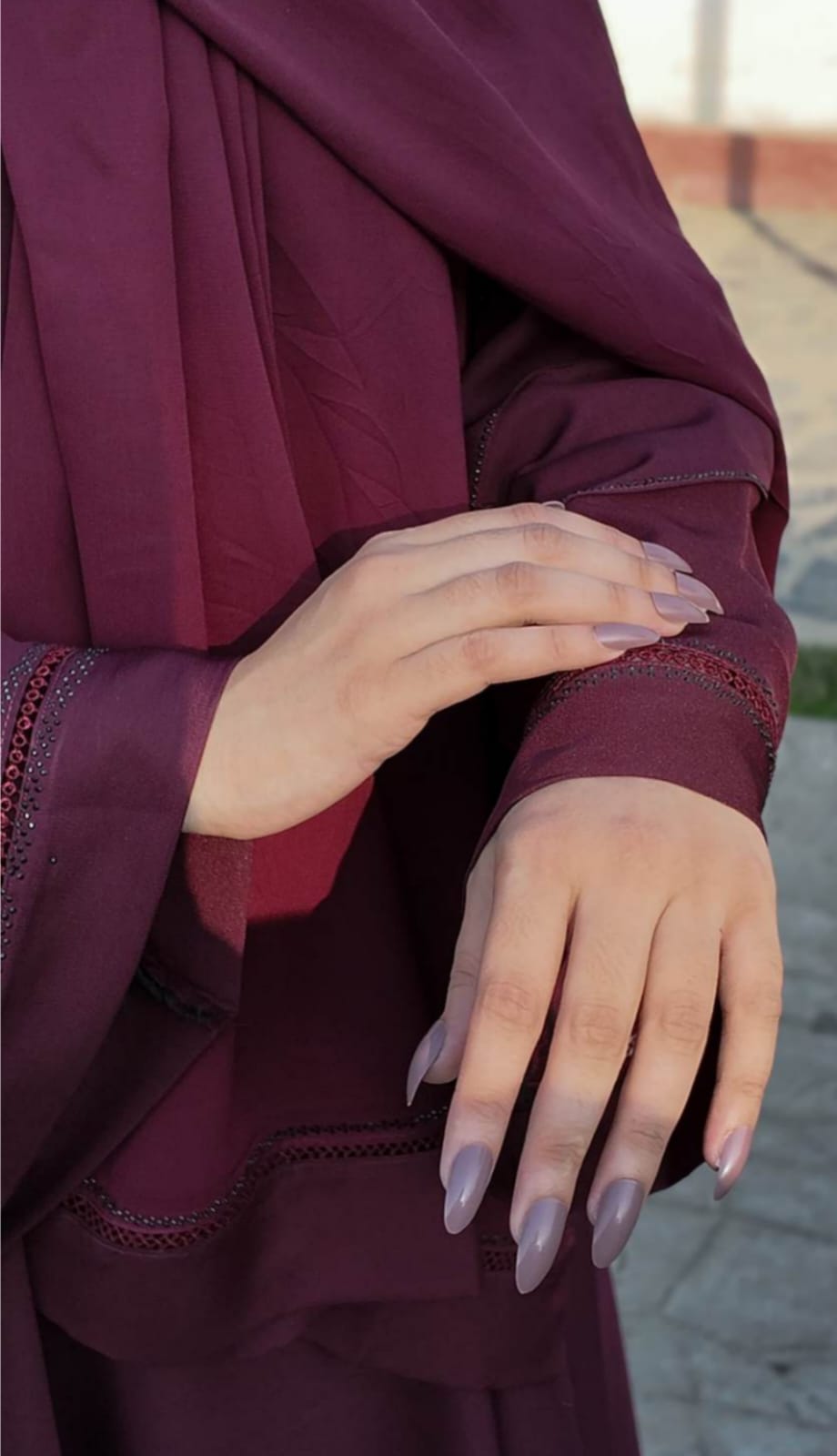 PLUM ABAYA BY BADAM