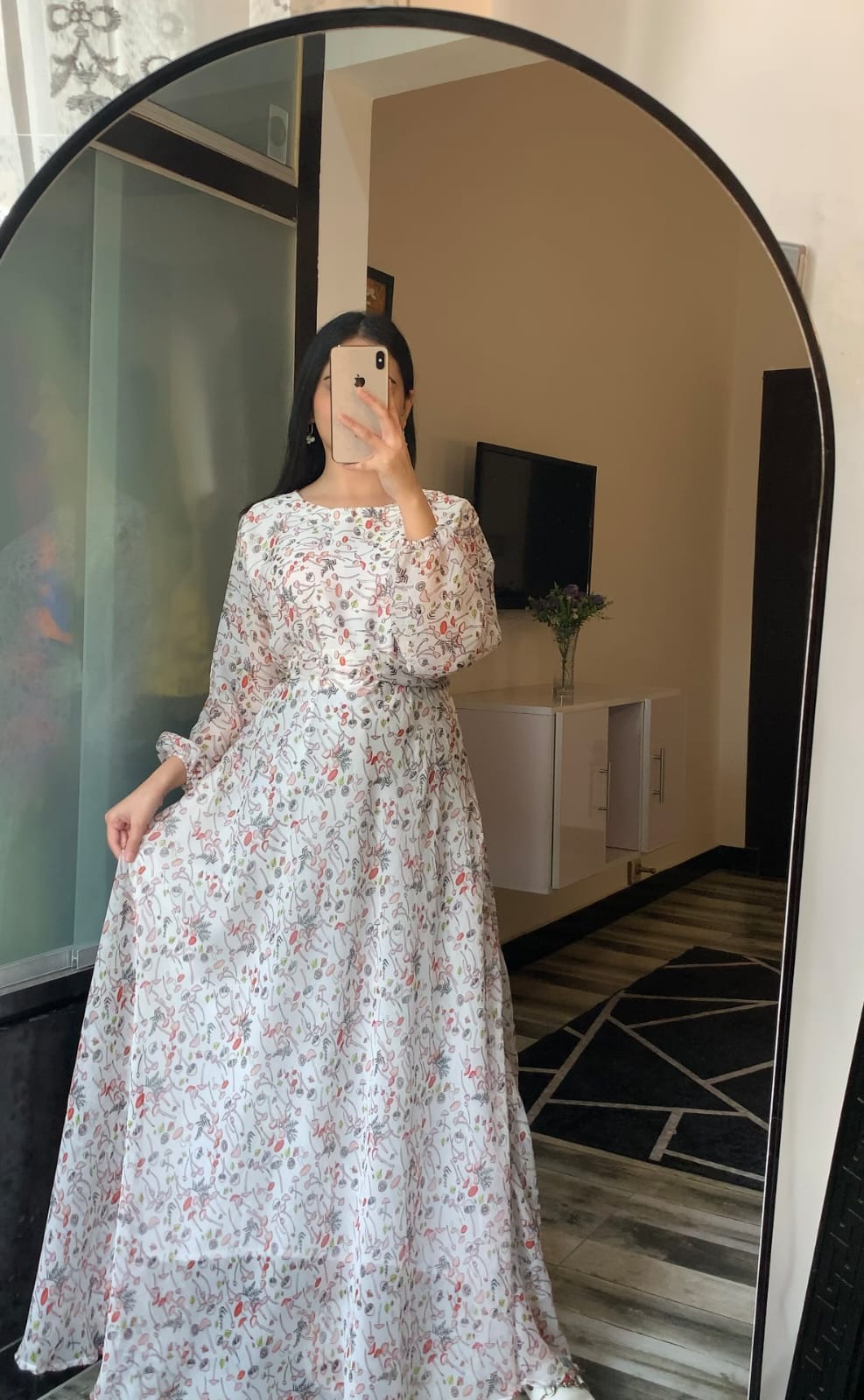 White Dream Floral Maxi