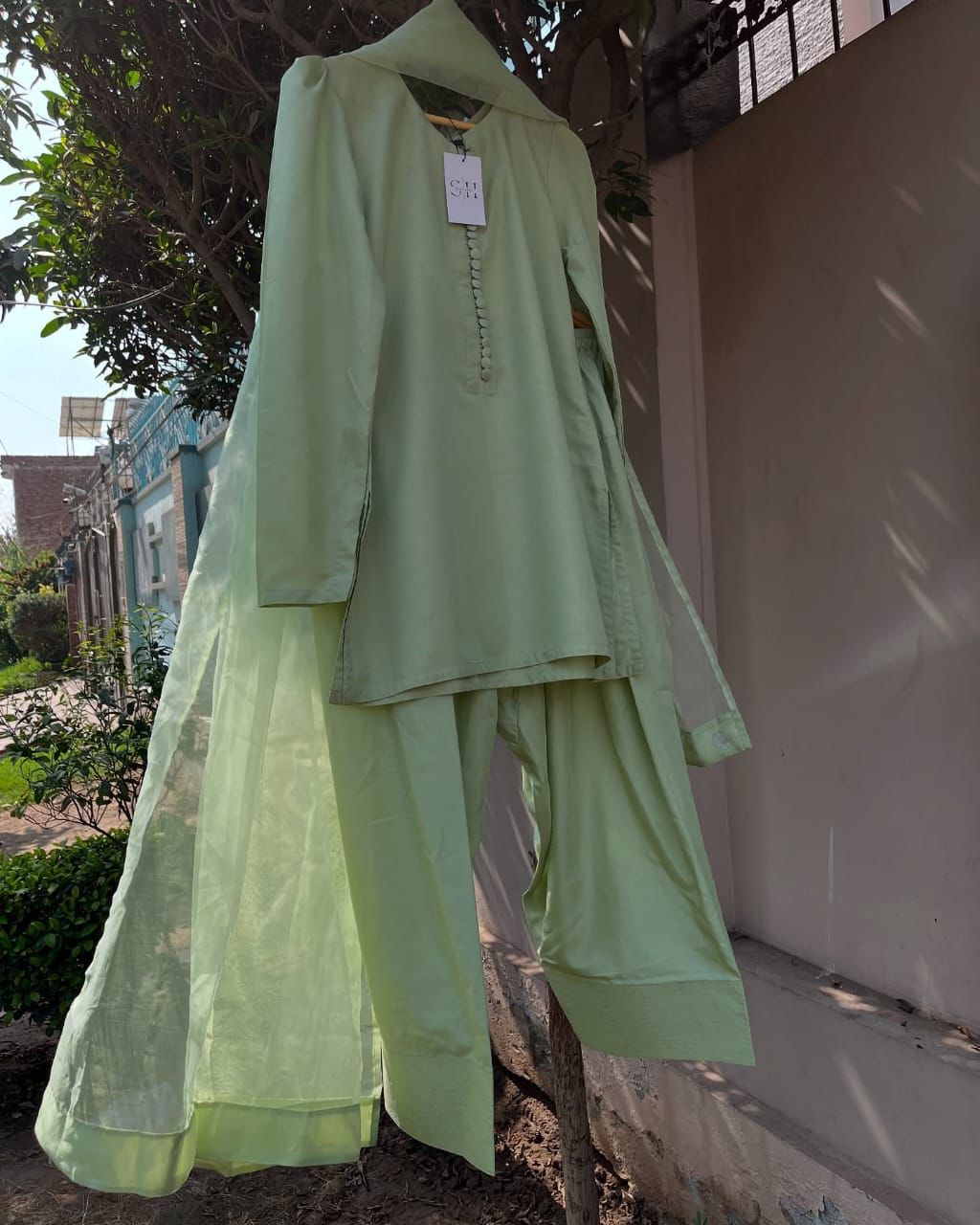 Badam Pista Farshi RawSilk