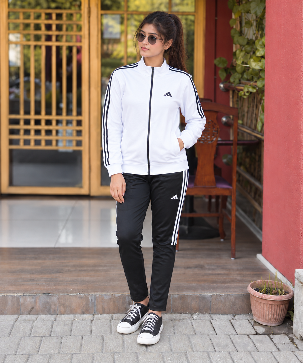 Aero Stripe Trackset — Naila front view