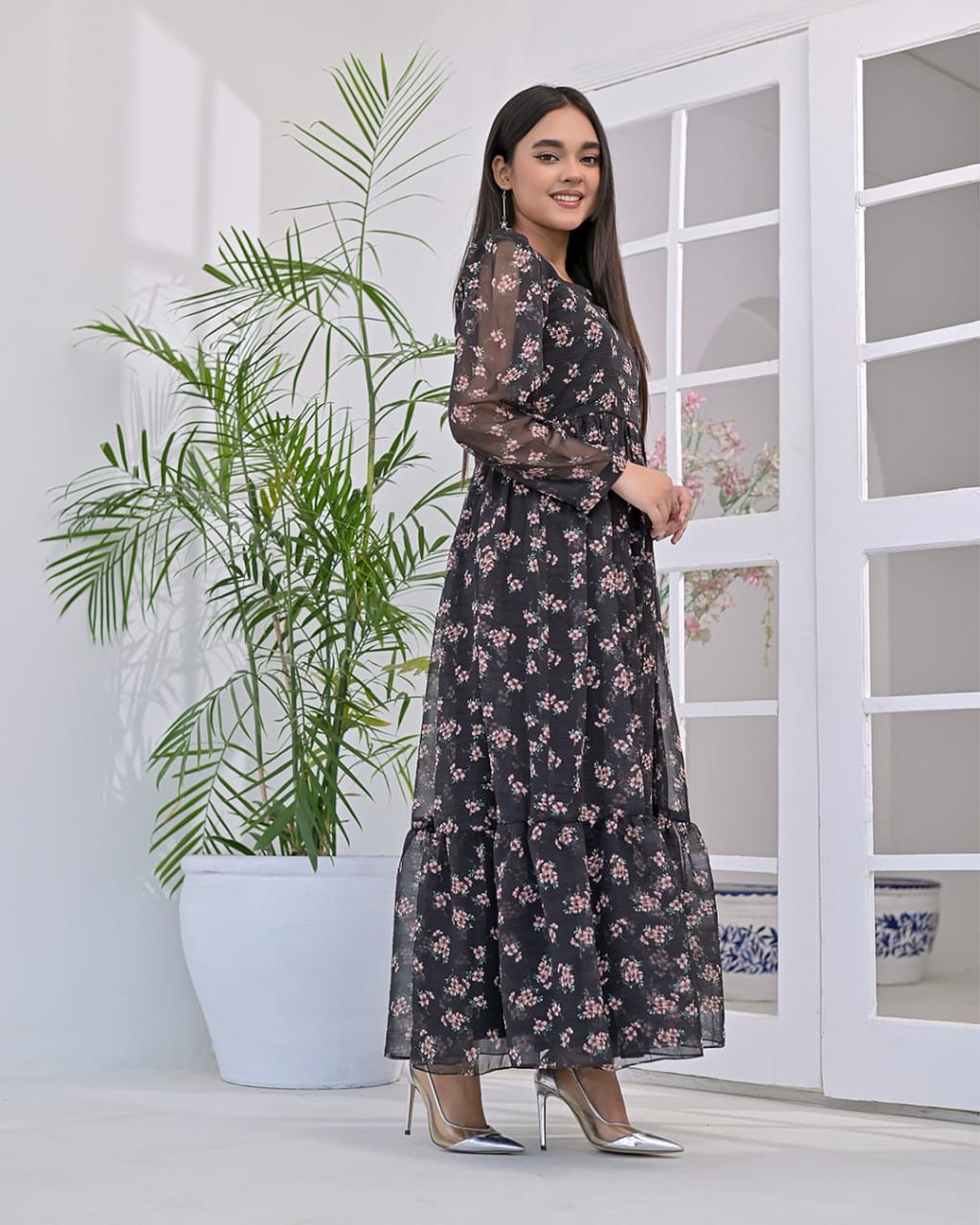 Cinderalla Long Floral Maxi