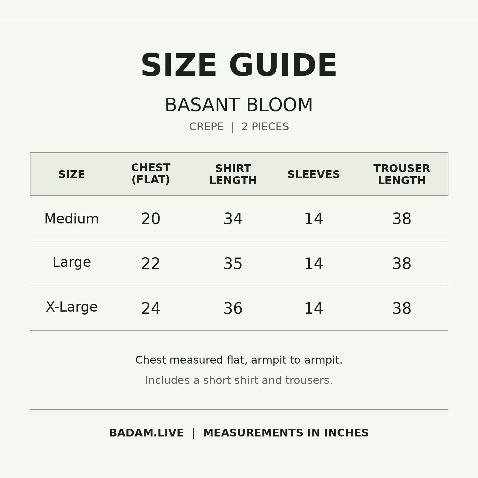 Size Guide