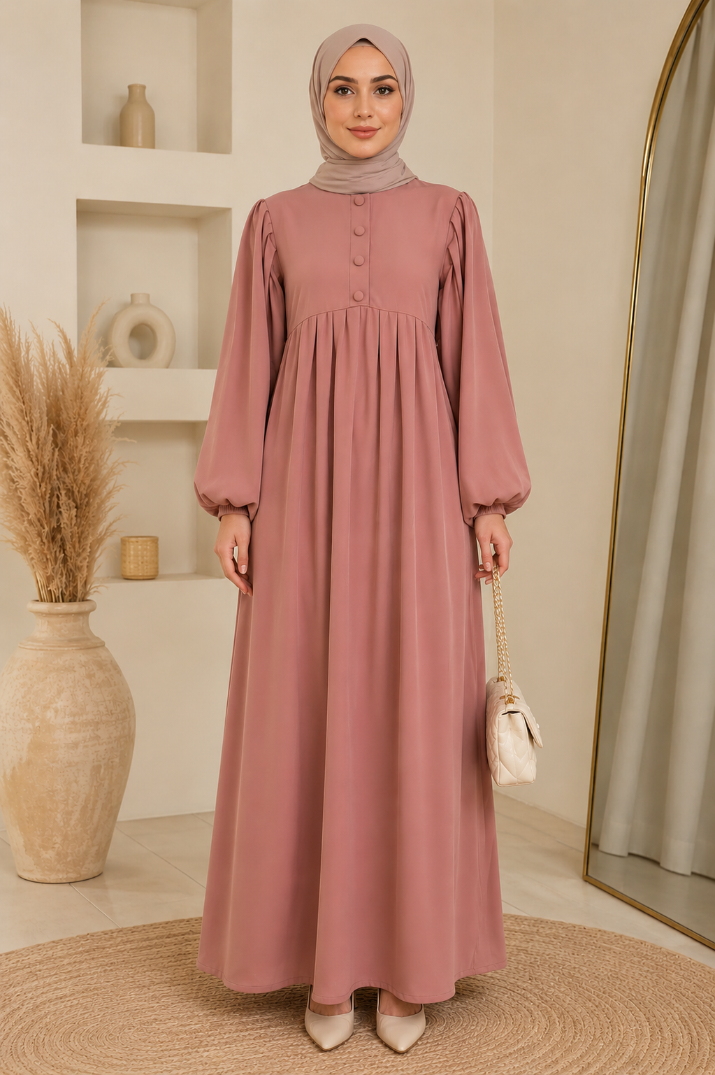Mauve Whisper Abaya