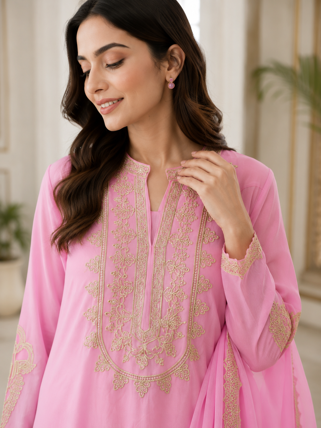 Zohra Pink 3 PEICE