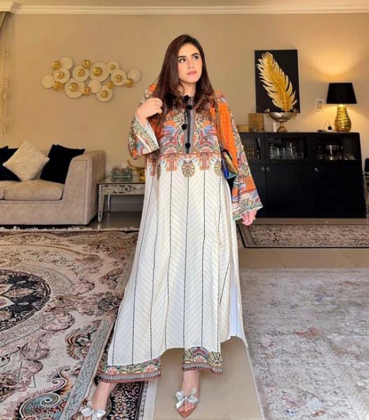 Zeenat-e-Bahar Printed two piece