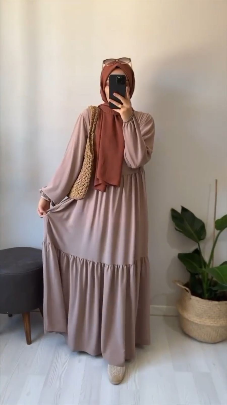 Rust & Rose Modest Elegance Abaya