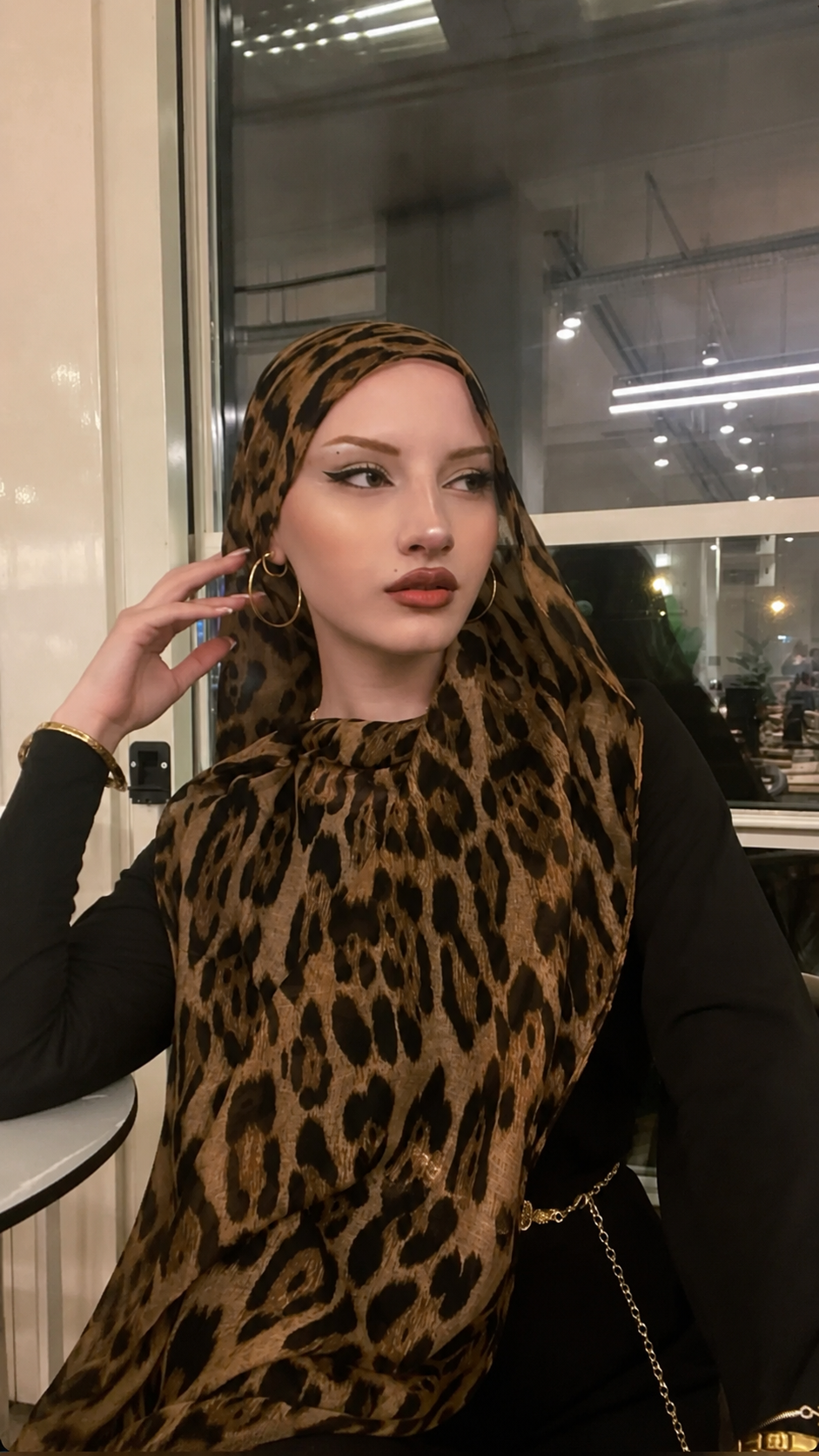 Cheetah Luxe Georgette Hijab
