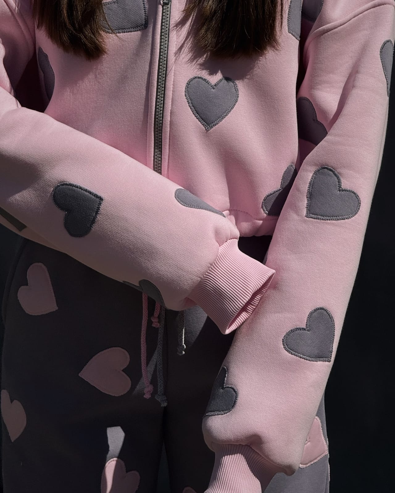 Sweetheart Charm Heart Print Cordset