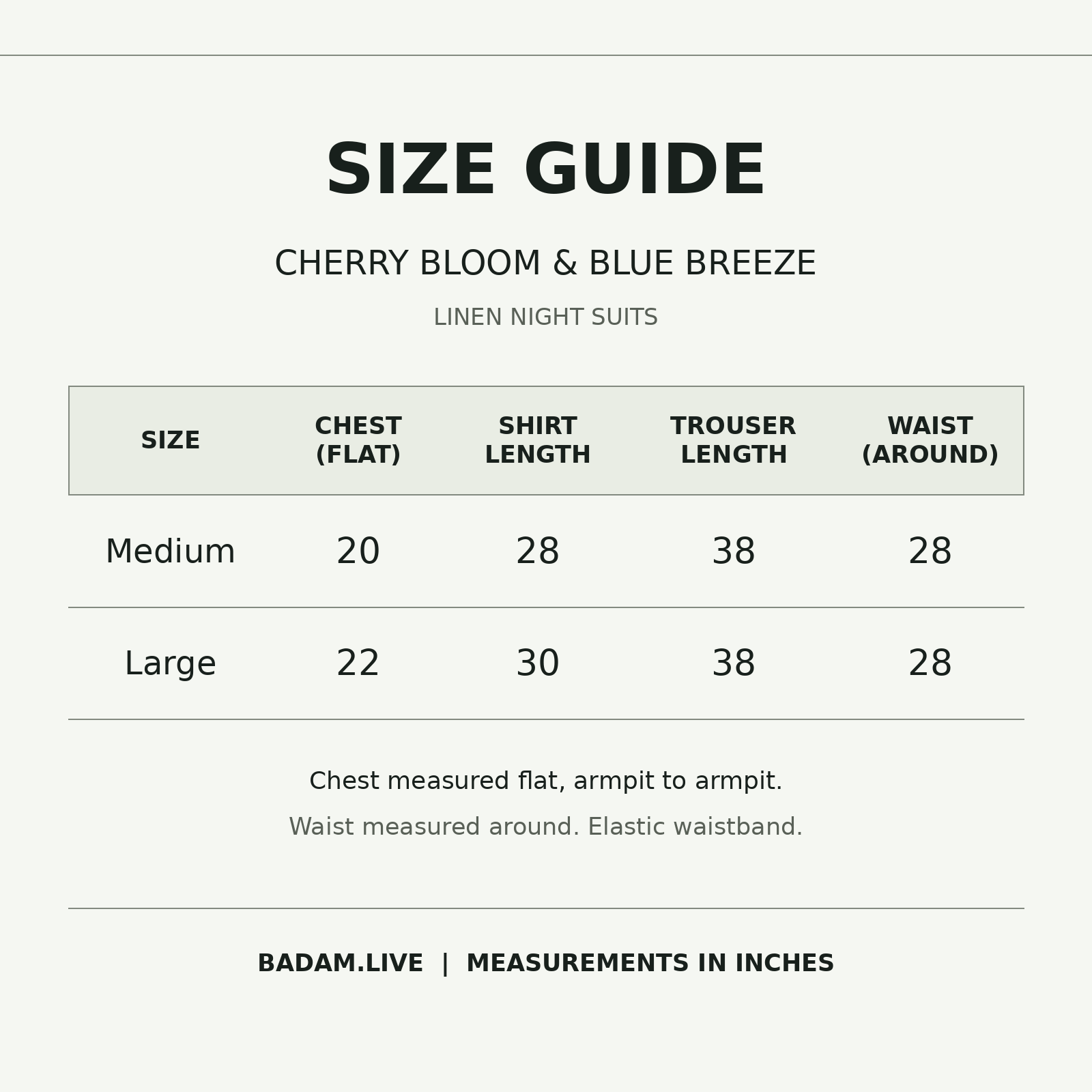 Size Guide