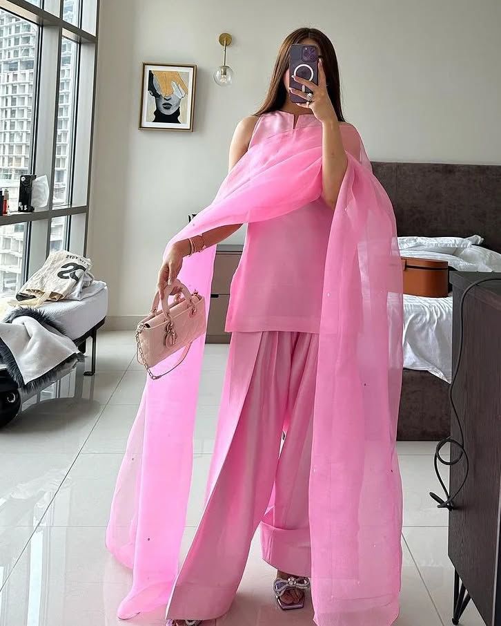 Badam Pink Farshi RawSilk