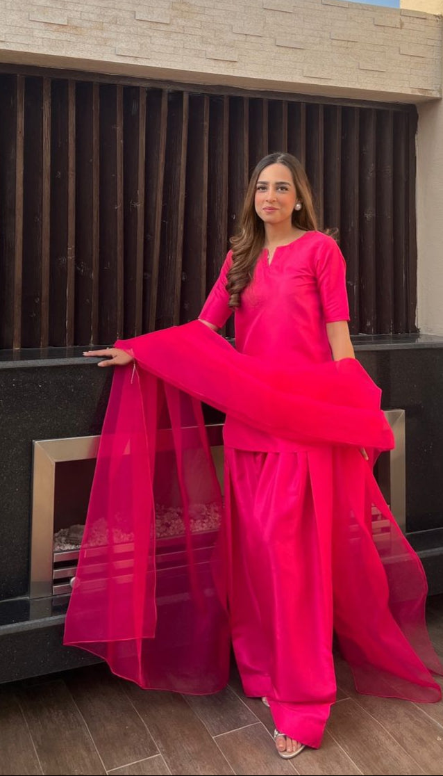 shocking pink colour dress Ravishing Shocking Pink Dresses| Pink Dresses for Women| Pink Wedding Dress| Dark Pink Dress|