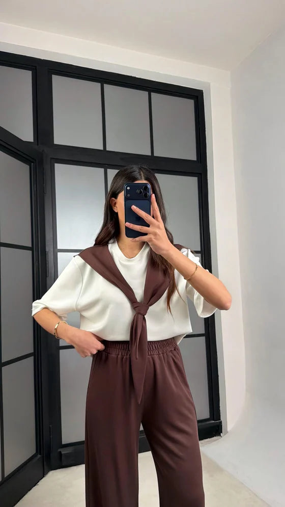 Tie & Draped Co-Ord Set